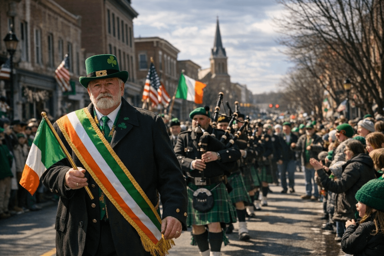 Goshen Hosts 49th Annual Mid-Hudson St. Patrick's Parade on Main Street