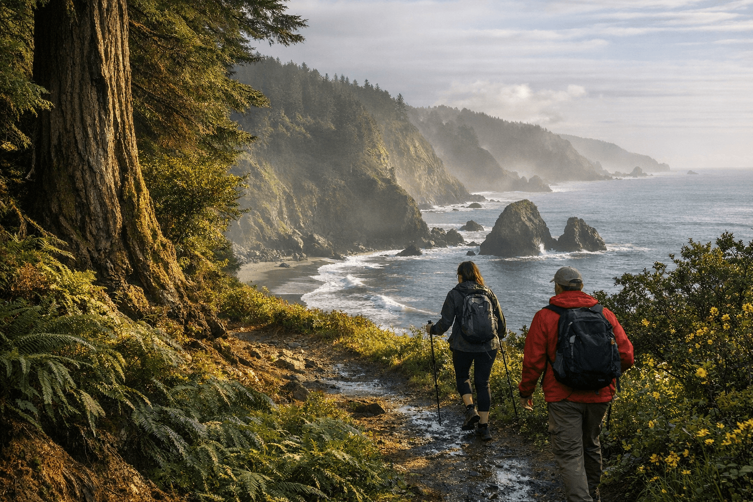 Eight Short Hikes to Explore Humboldt's Coast and Redwood Country This Spring