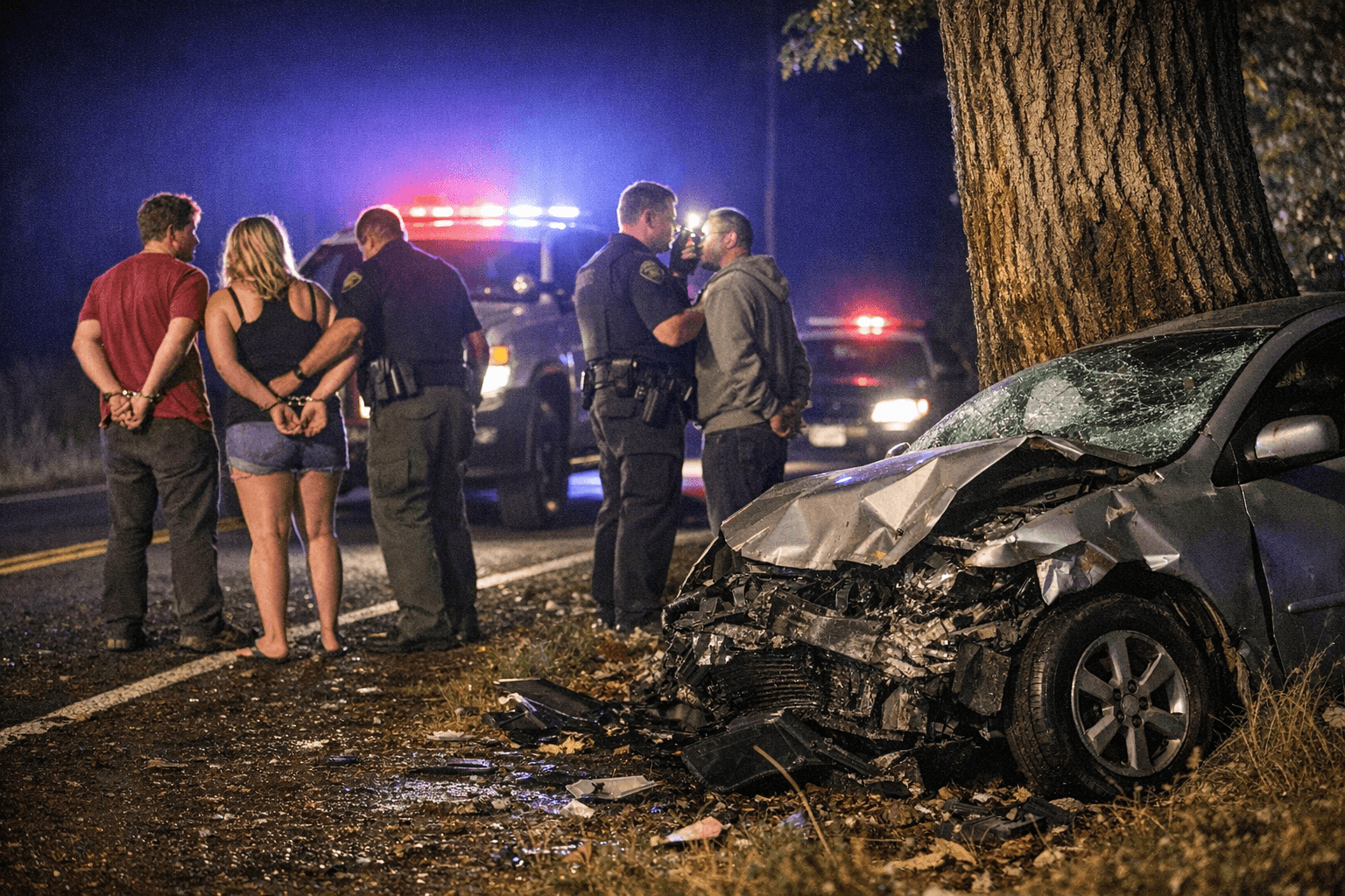 Three People Charged With DUII After Dexter Area Crash Into Tree