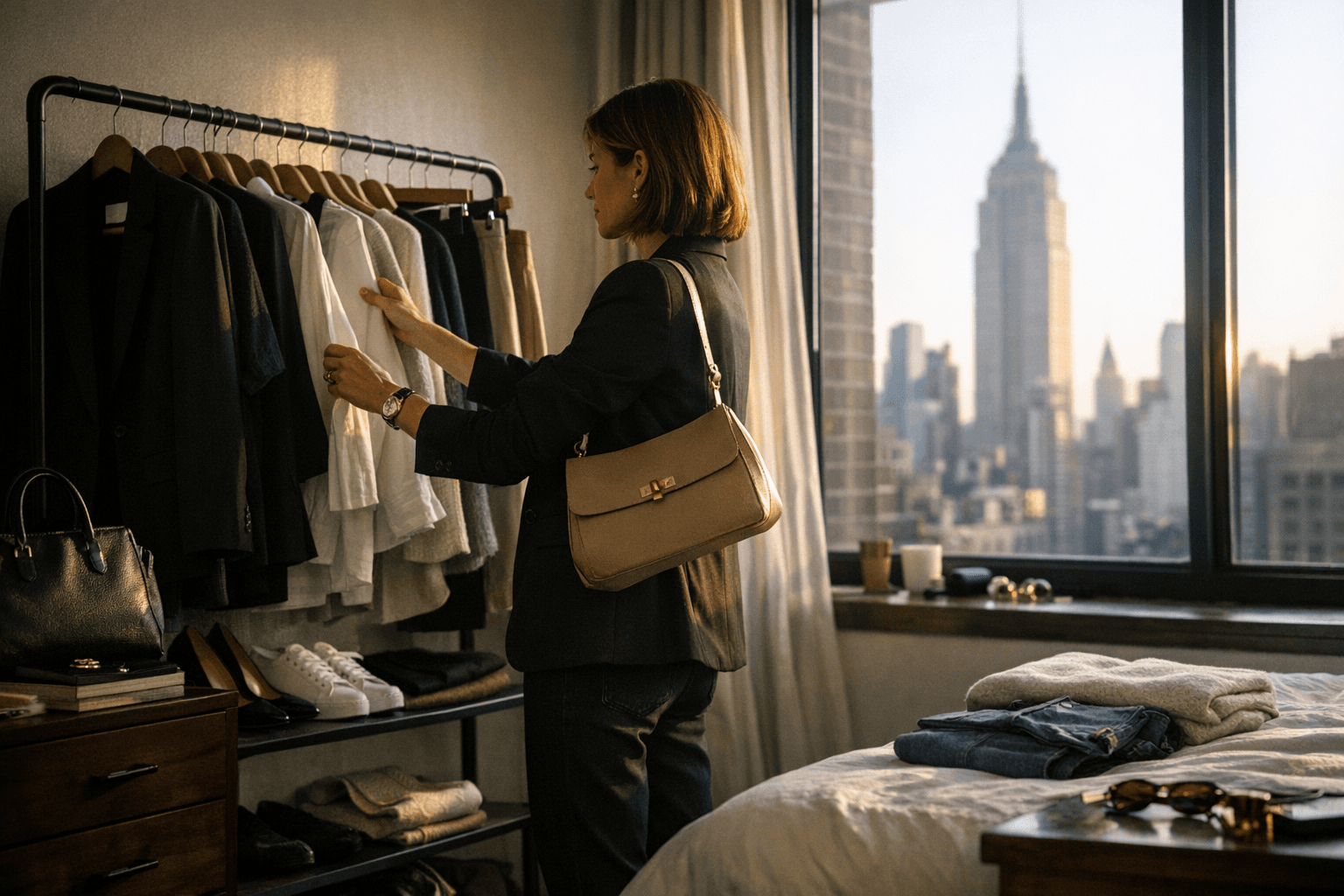A NYC Insider Builds the Perfect Capsule Wardrobe for Busy Lives