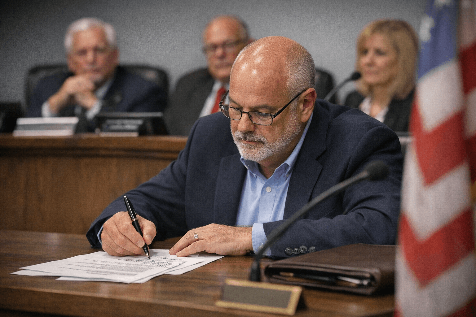 New Commissioner Powell Revises Social Work Month Proclamation at First Meeting