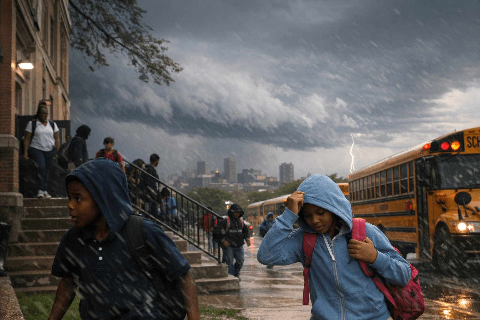 Baltimore Schools Order Early Dismissals Monday Ahead of Severe Storm Threat