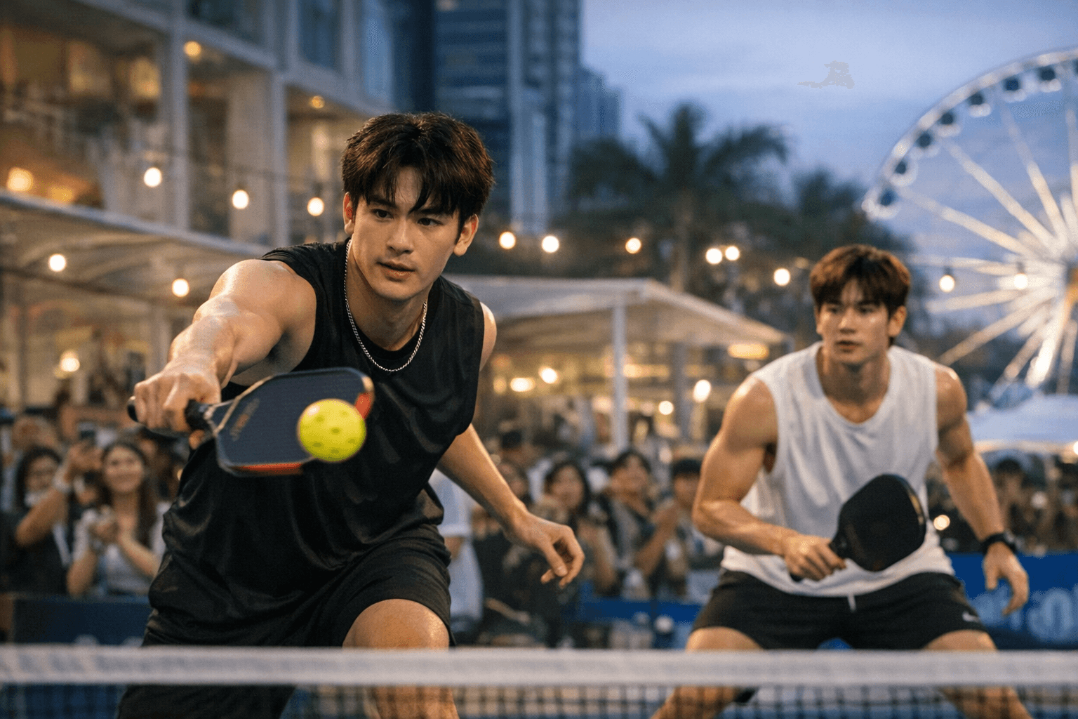 Thai Stars Jimmy and Sea Spark Pickleball Buzz at Bangkok's CentralWorld Summer Club