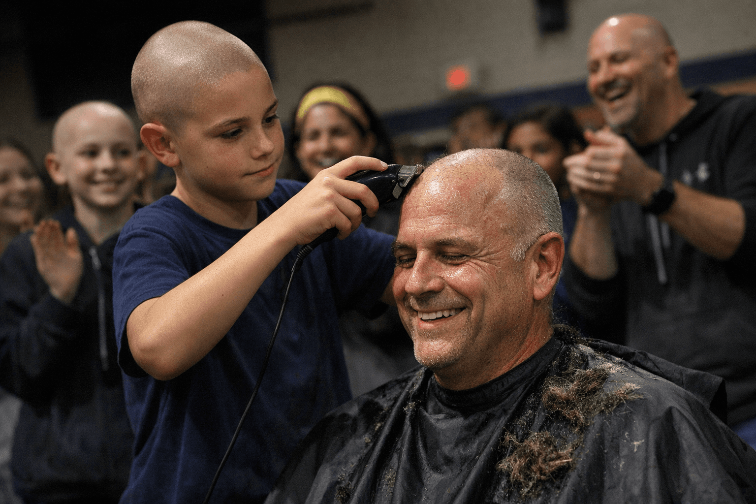 Comsewogue Students, Staff Shave Heads to Fight Childhood Cancer