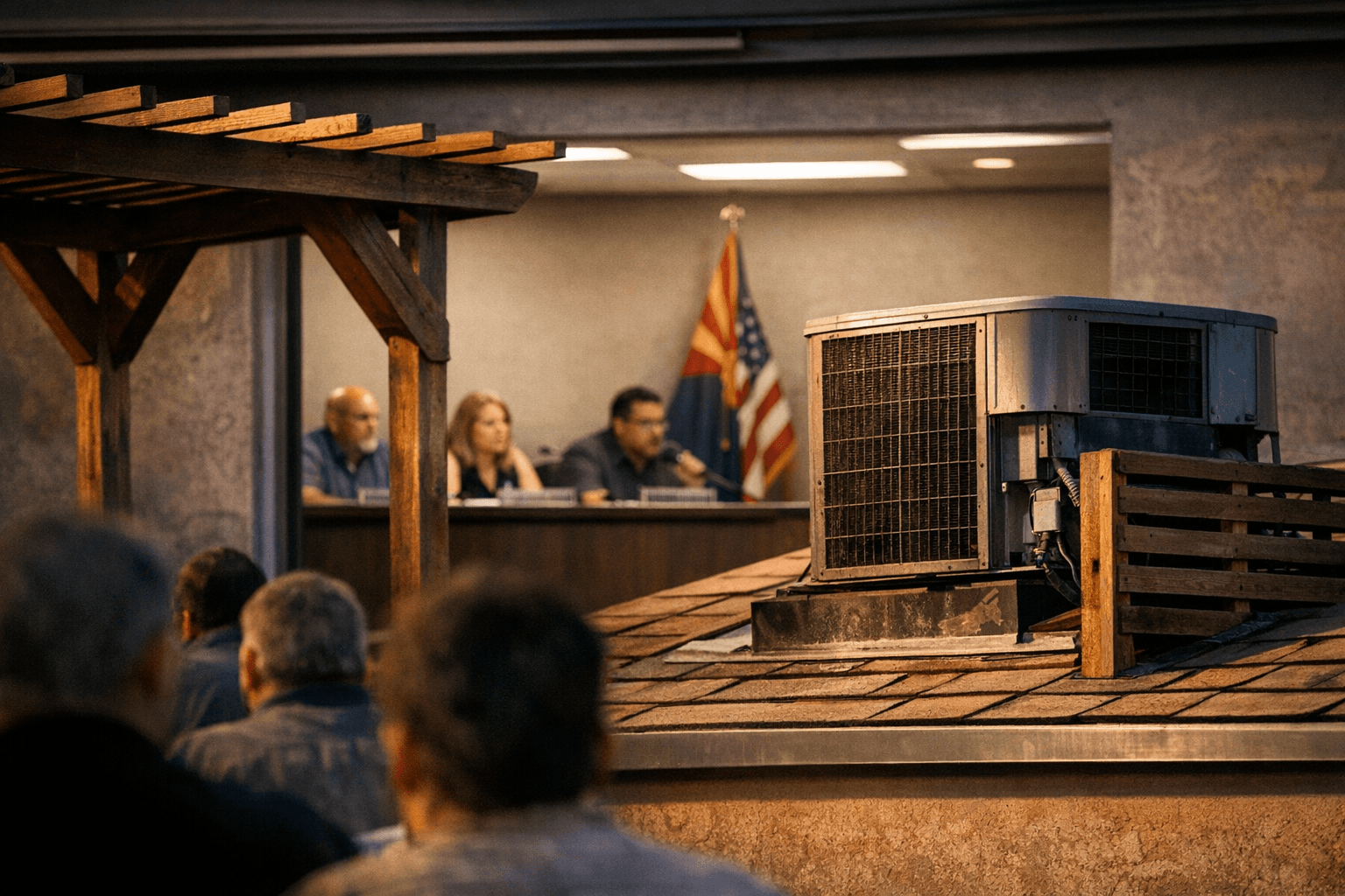 Somerton Reviews Zoning Changes for Shade Structures, AC Screening Under State Law