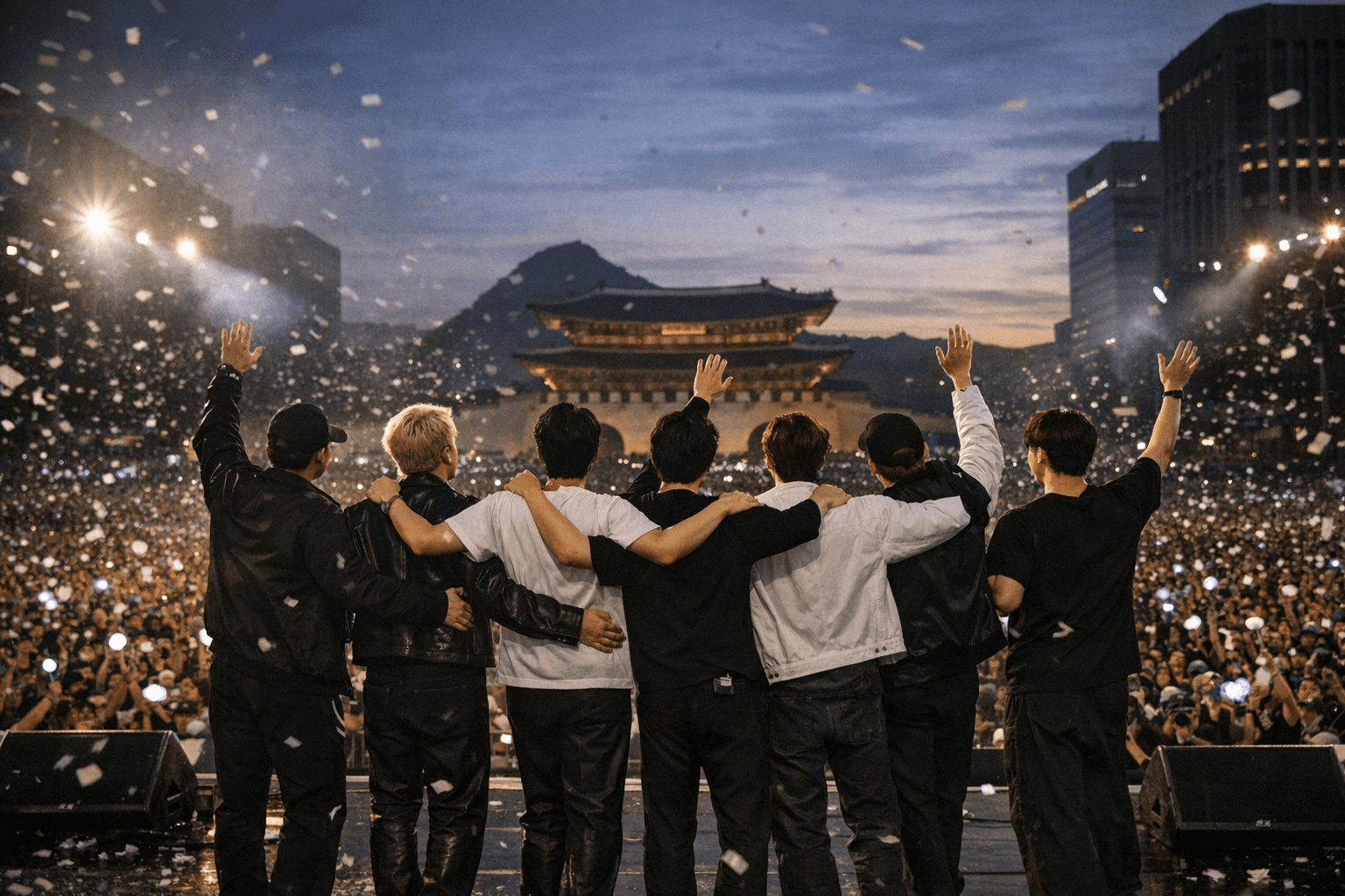 BTS Reunited at Gwanghwamun Square, Declaring a "BTS 2.0" Era to the World