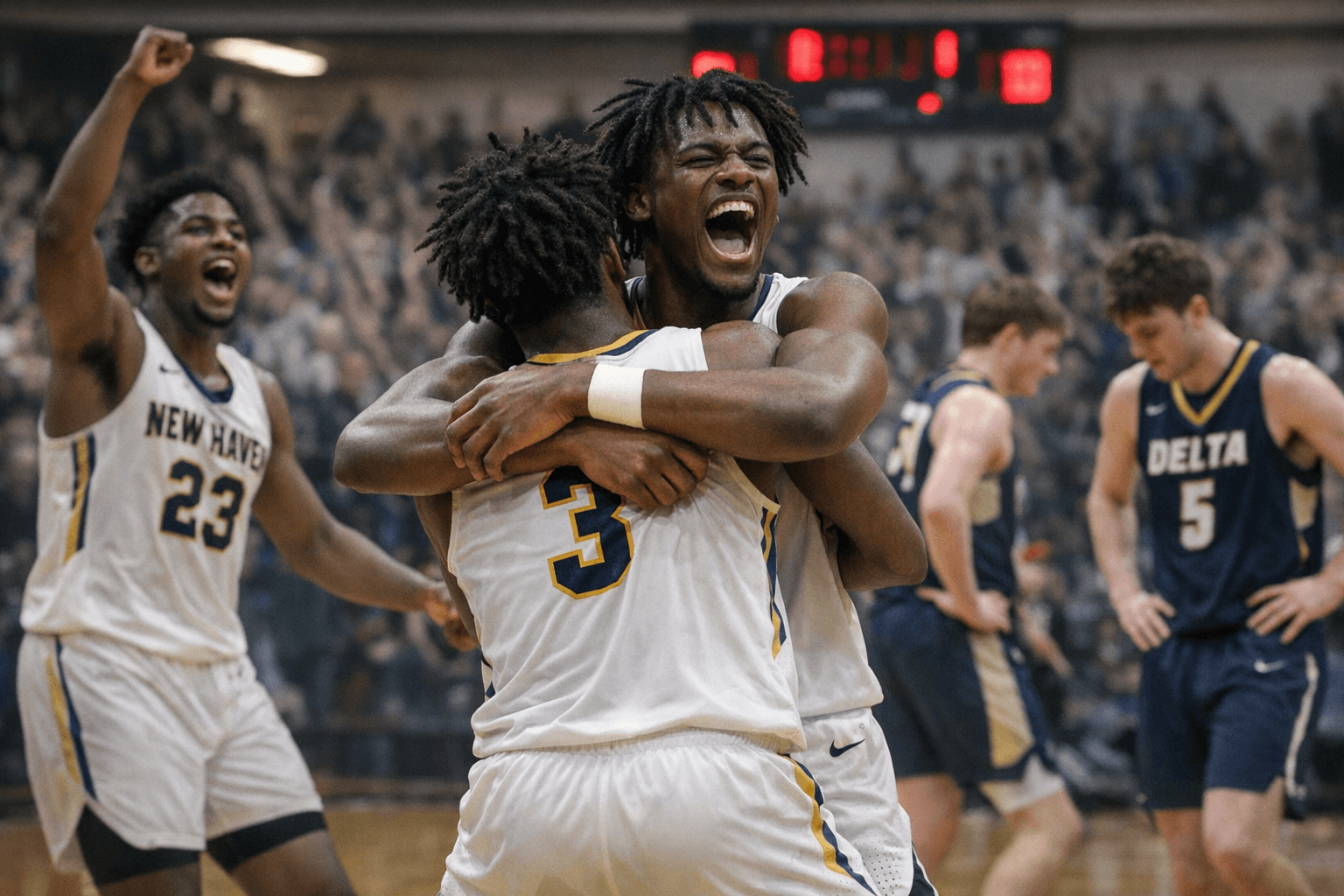 New Haven Pulls Away From Delta 63-49 to Reach Semistate Championship