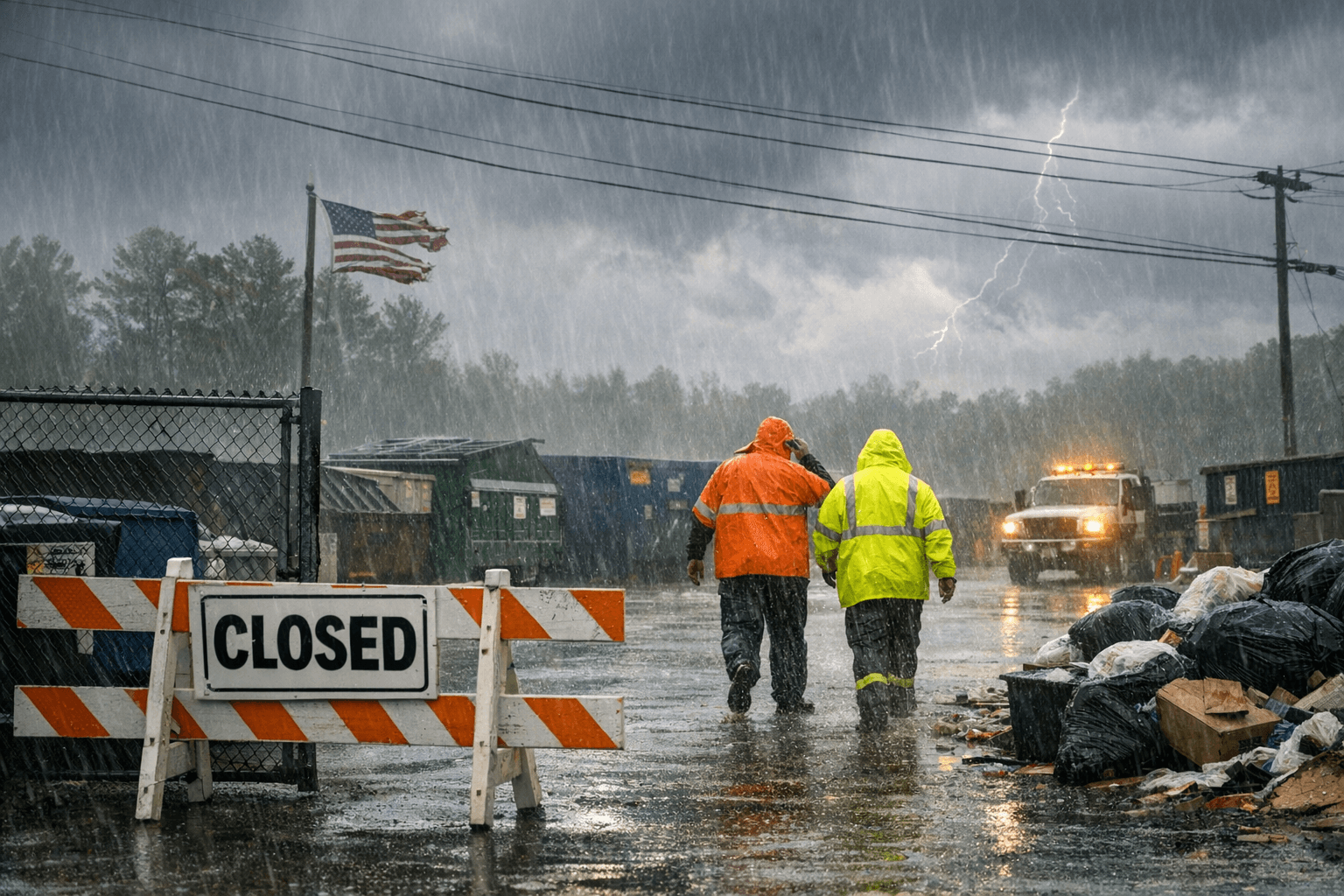 Prince George's County Closes Waste Collection Sites Amid Severe Weather Monday