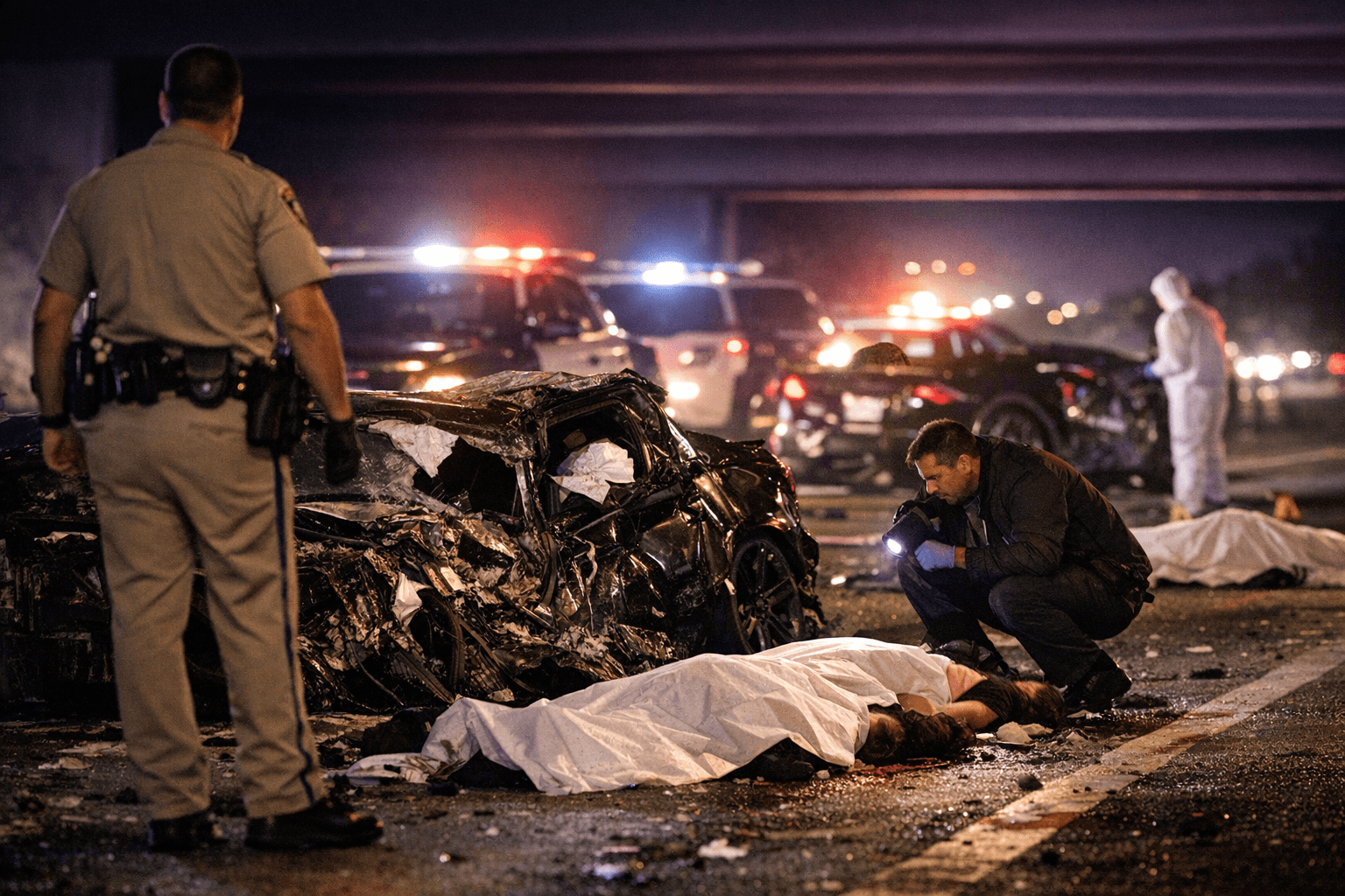 Former CHP Officer, Second Driver Face Murder Charges in Deadly 605 Freeway Crash