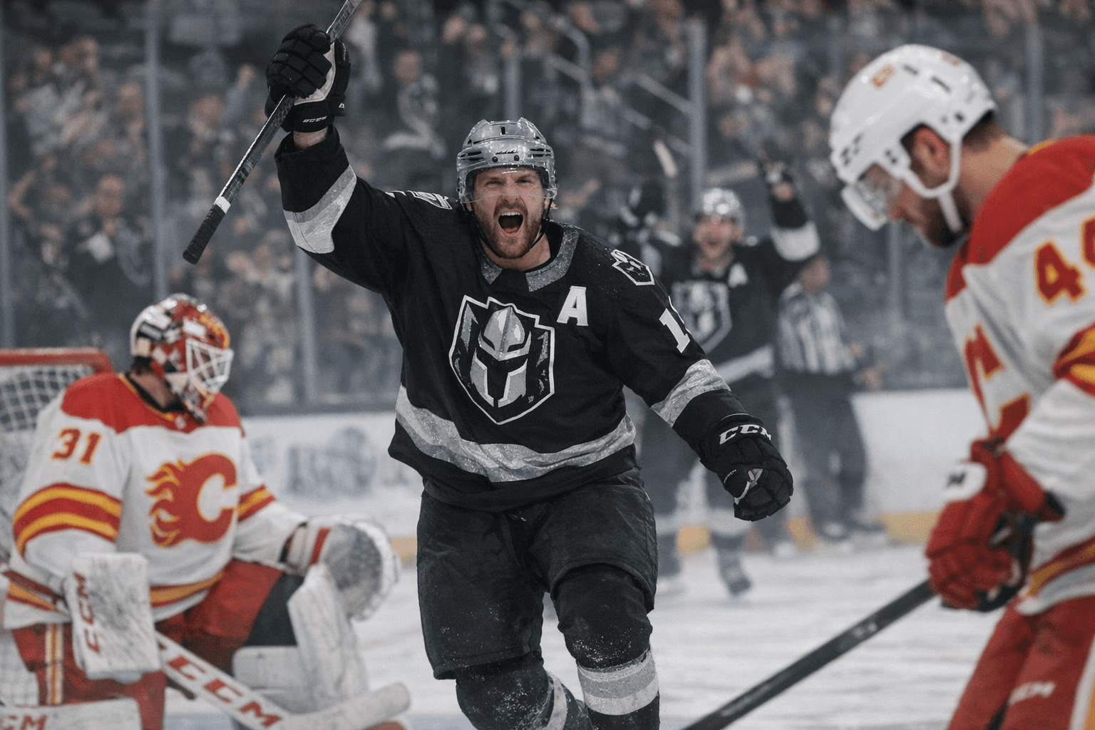 McLain's Hat Trick Powers Silver Knights to 8-3 Win, Six-Game Road Sweep