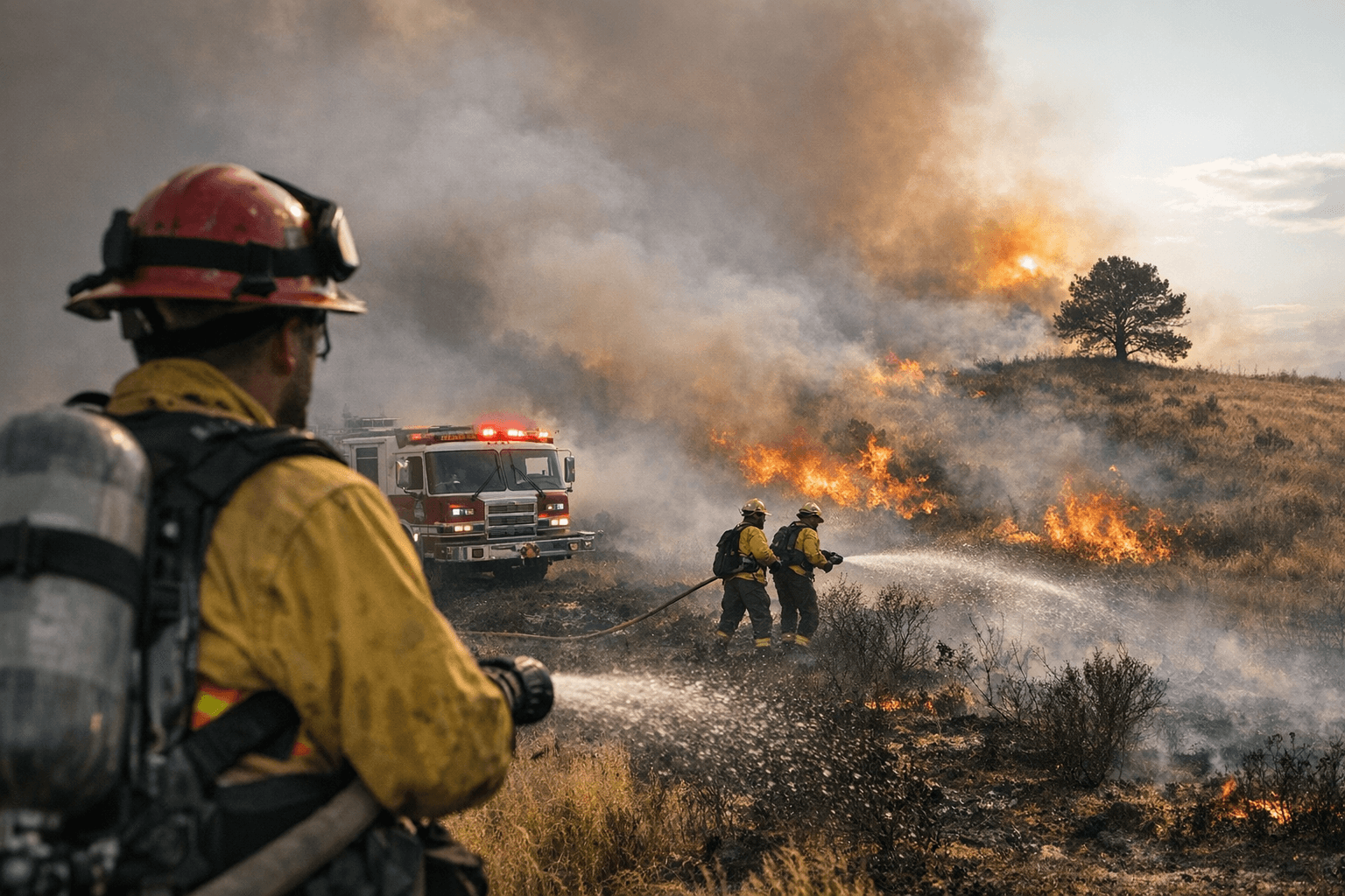 Lone Tree Brush Fire Contained at 20 Acres, No Structures Threatened