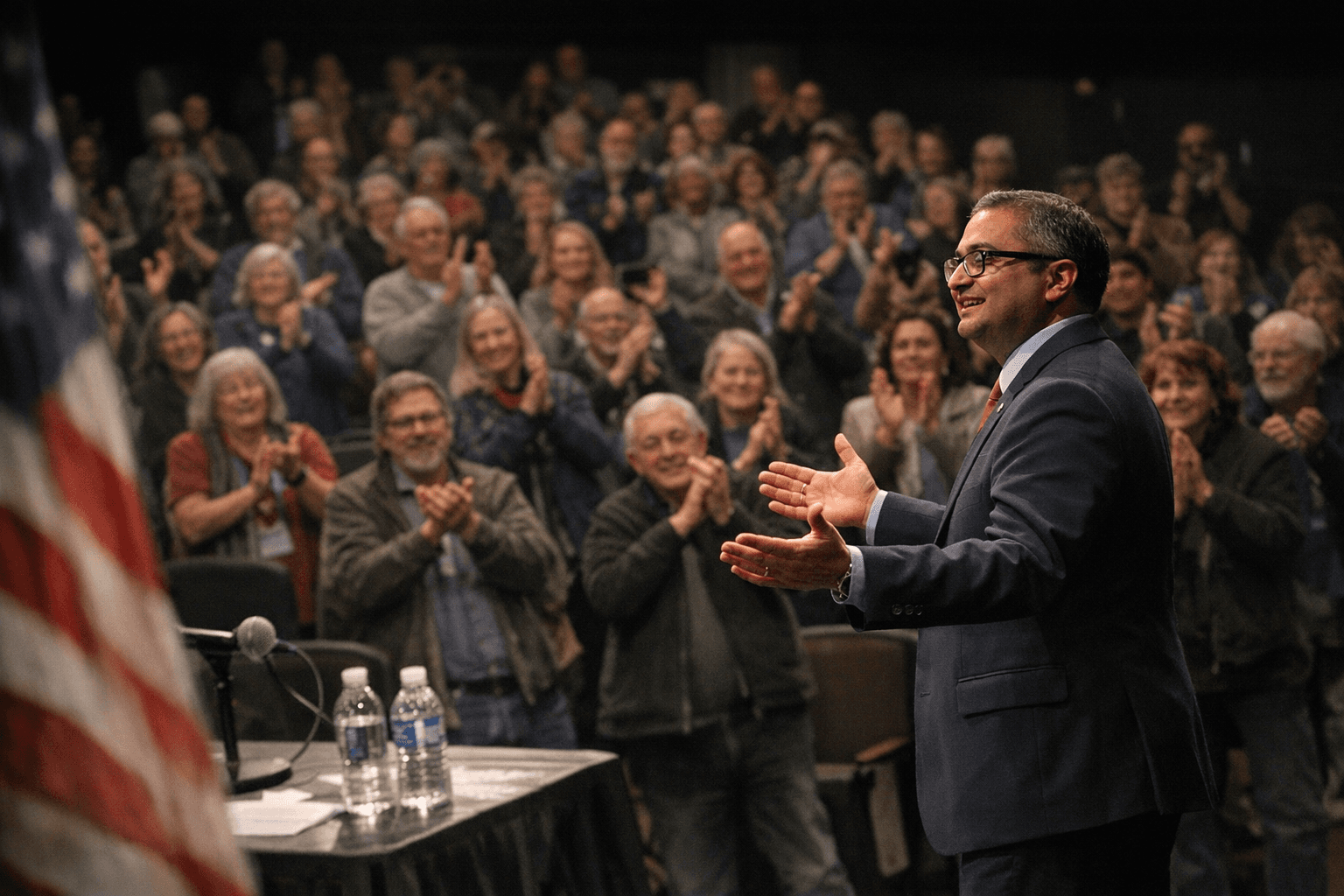 Shah Thanks Local Democrats After 700-Person Gubernatorial Debate in Sagadahoc County