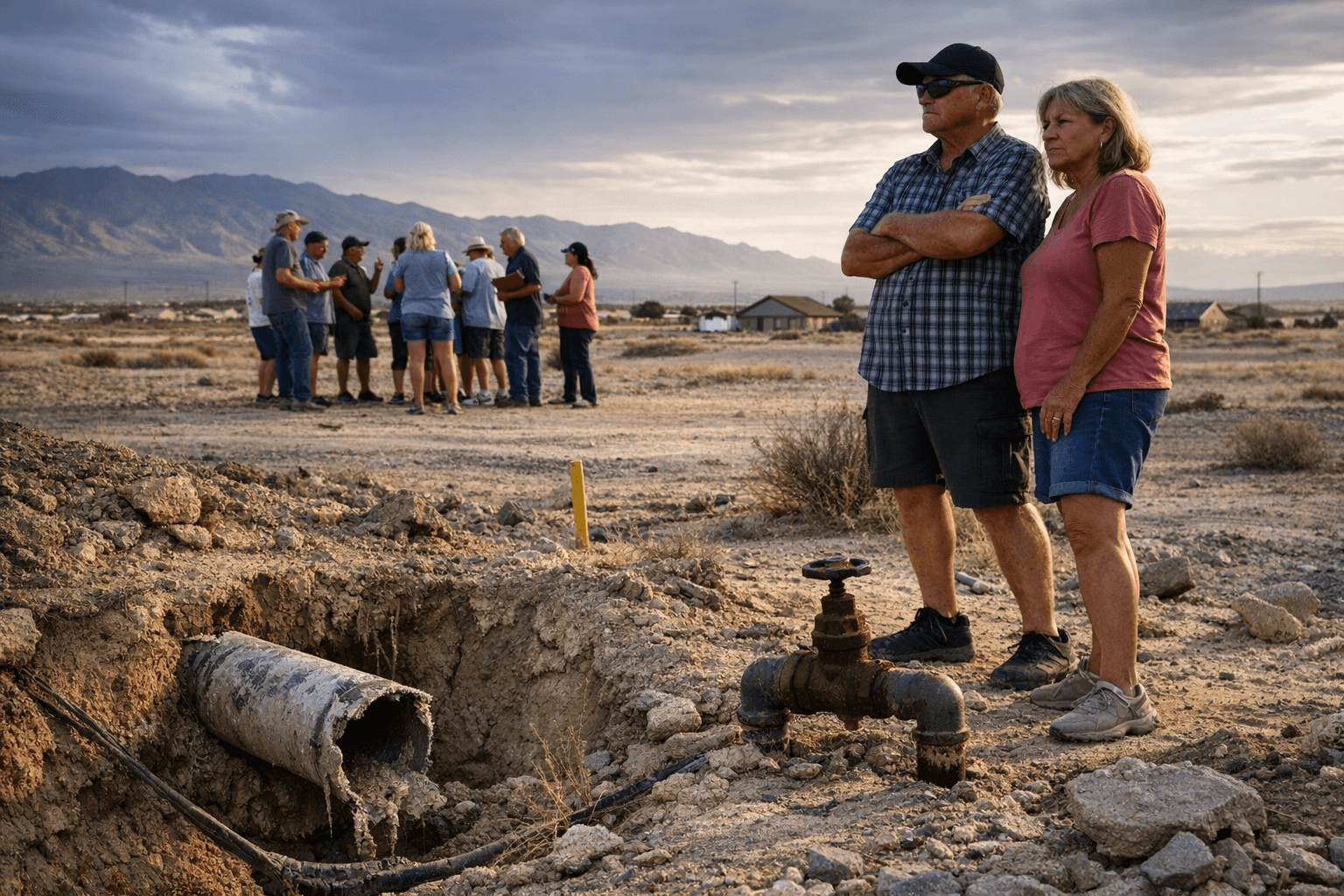 Pahrump Property Owners Demand Action Over Missing Water, Sewer Infrastructure