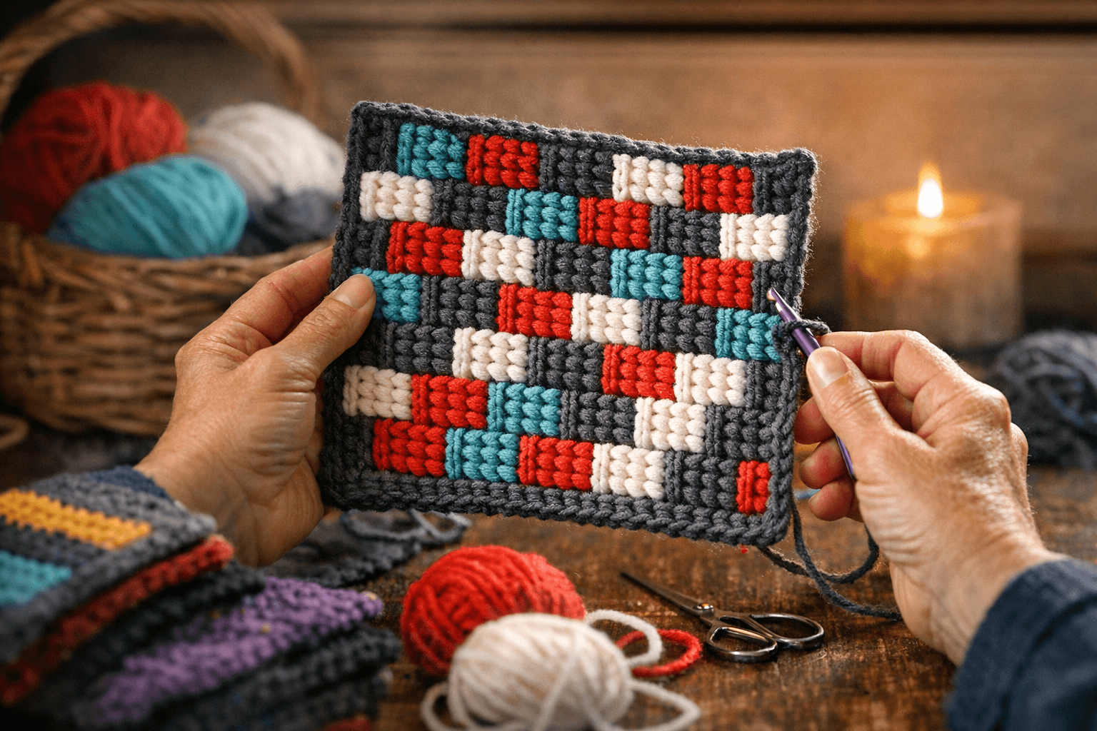 Moogly Unveils Block 6 of MooglyCAL2026, the Woven Checkerboard Square