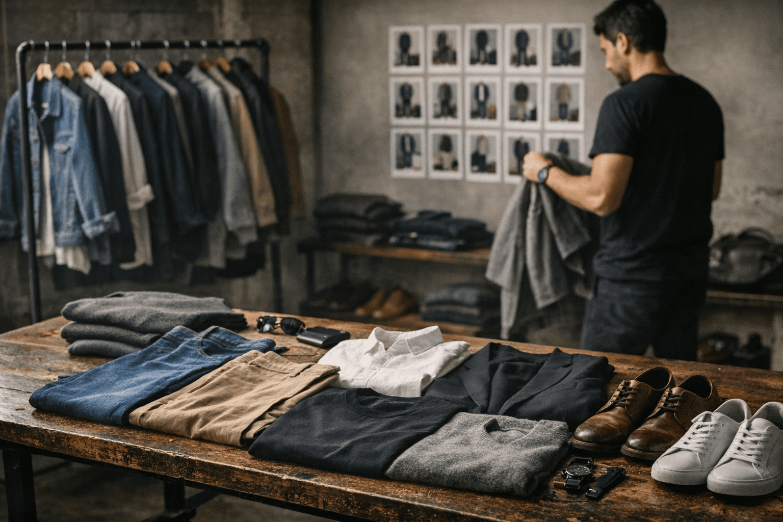 16 Carefully Chosen Pieces Can Create 256 Unique Outfits for Men