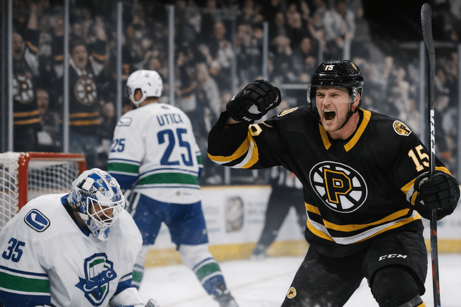 Tufte's Two Third-Period Goals Power Providence Past Utica