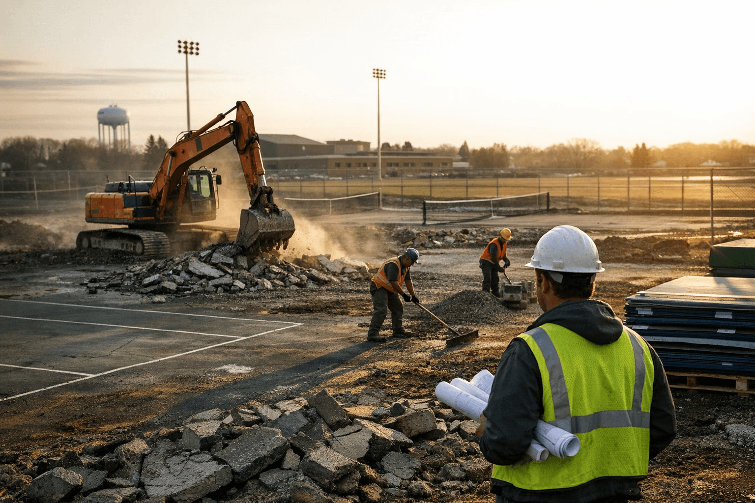 Perham-Dent School Board Approves $1.4 Million Tennis Court Renovation Project