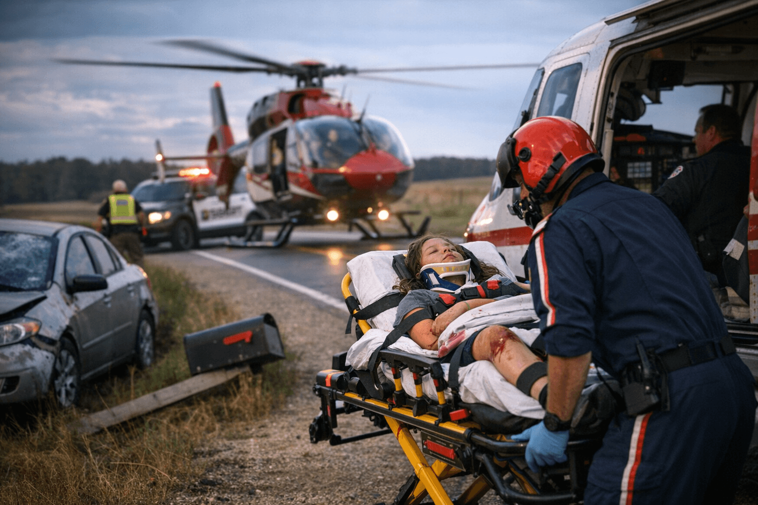 Teen Girl Struck by Vehicle While Collecting Mail, Airlifted to Fargo ICU