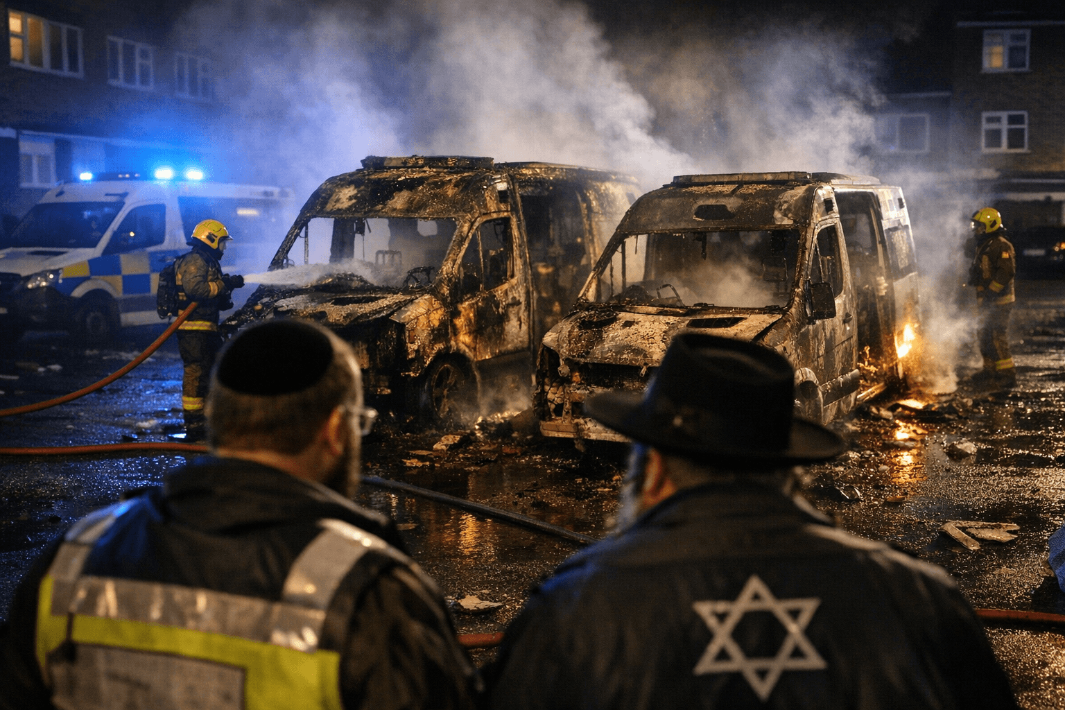 Four Hatzola Ambulances Torched in London Antisemitic Hate Crime Attack