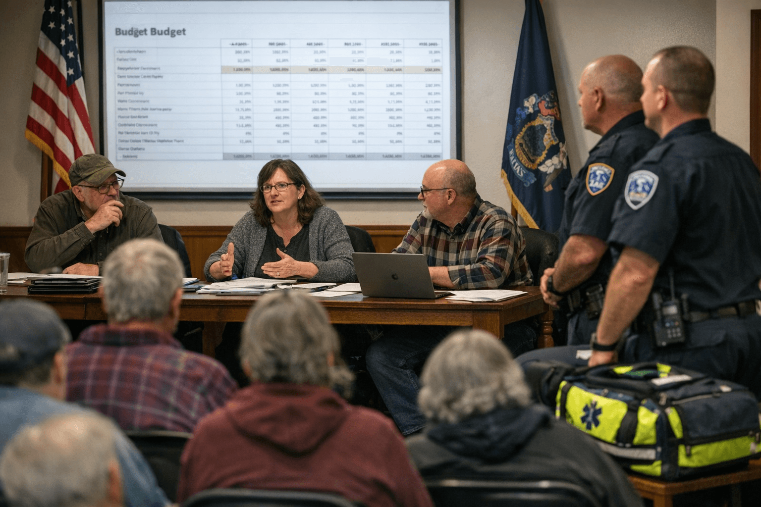 Bowdoinham Select Board Reviews FY27 Budget, Hears Lisbon EMS Presentation