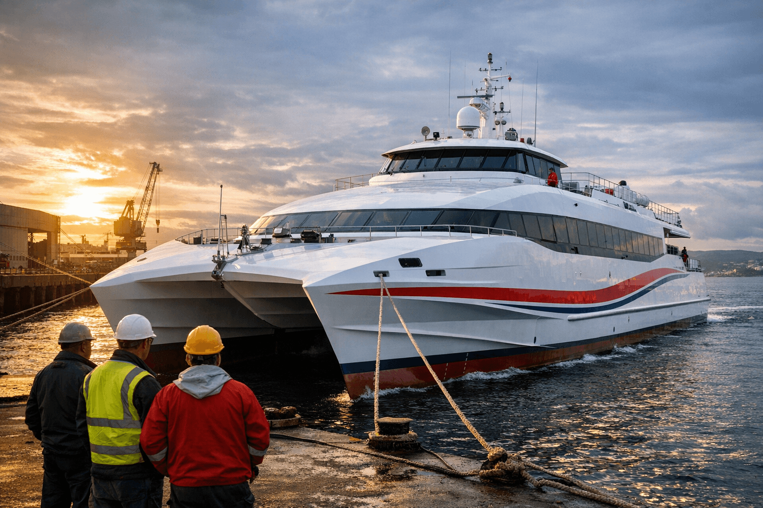 Morlenn Express Takes Delivery of 400-Passenger Wave-Piercing Catamaran Bindy II