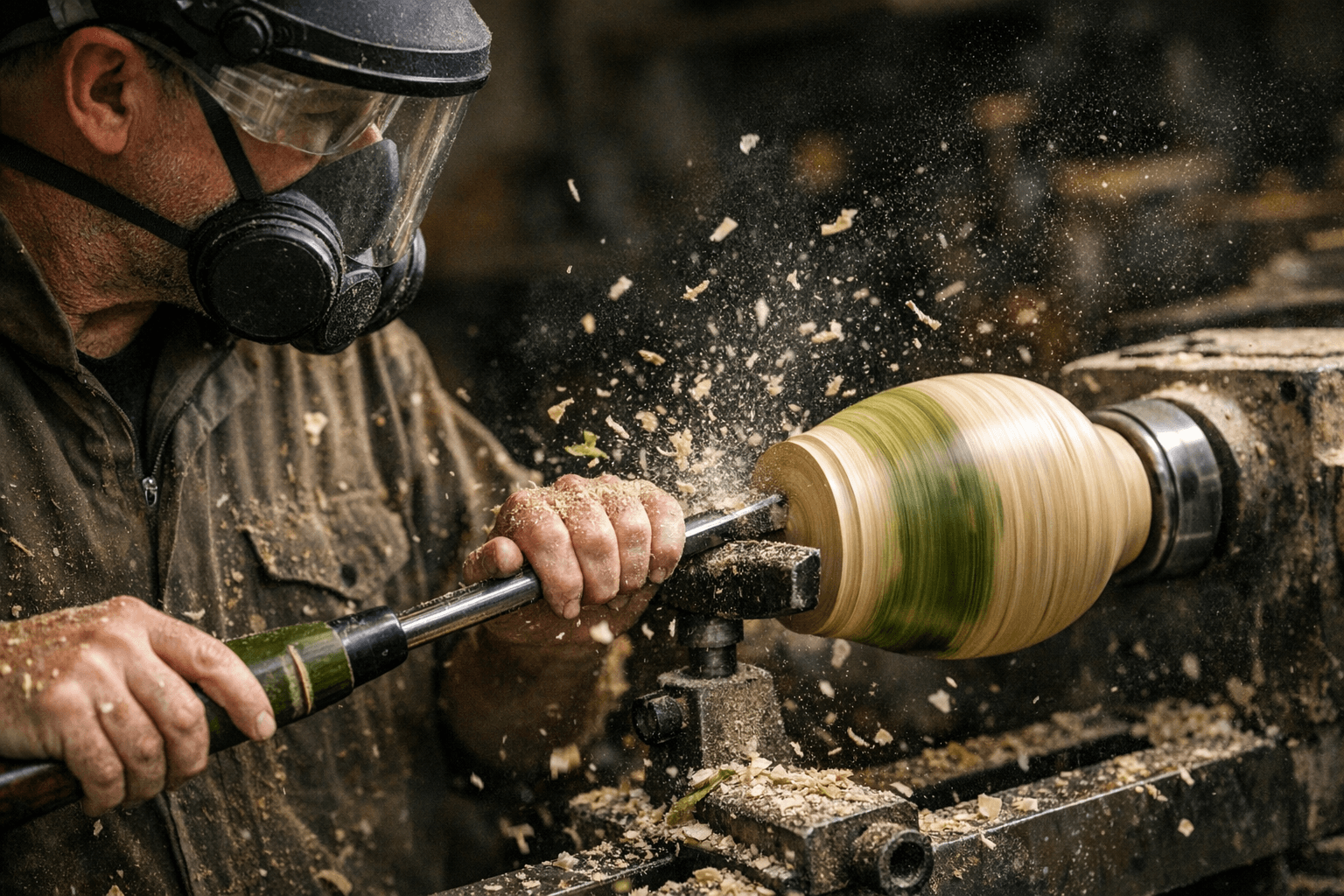 Green Bamboo Transforms Into Stunning Turned Vessel on the Lathe