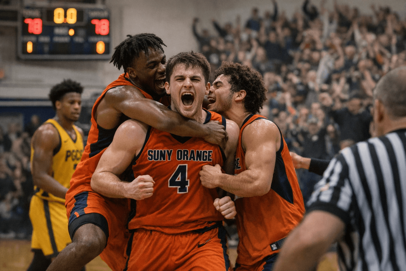 SUNY Orange Colts Edge PGCC 80-78, Advance in NJCAA Tournament