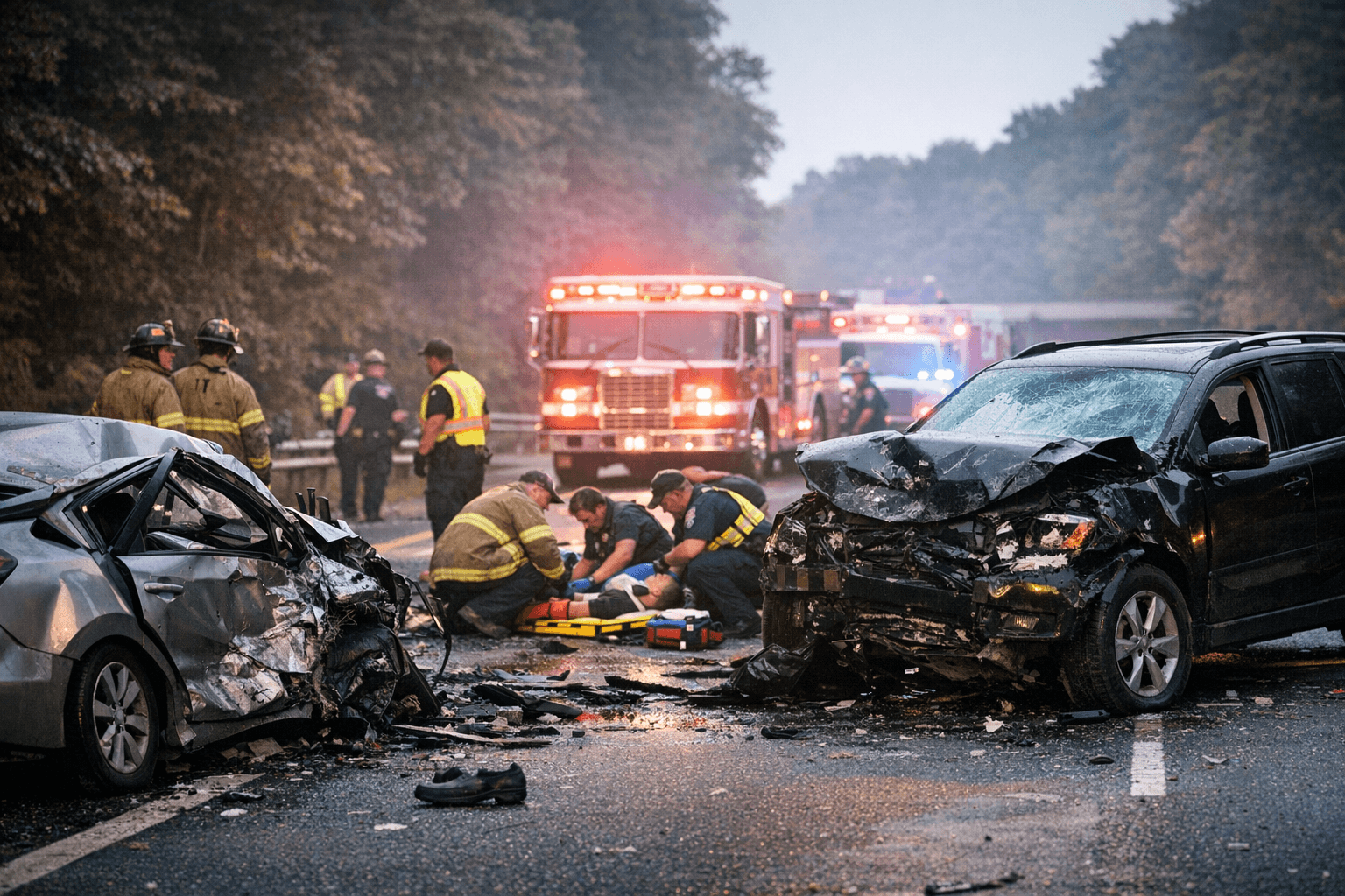 One Dead, Three Injured in Crash Shutting BW Parkway Near Greenbelt