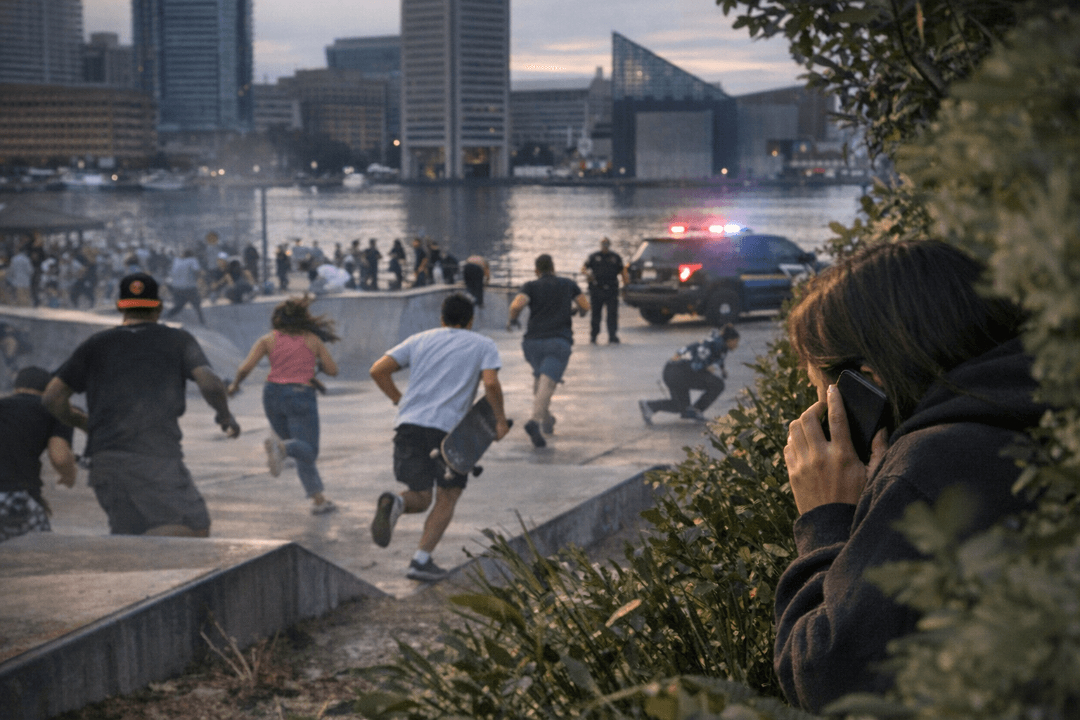 Shots Fired Near Inner Harbor Skate Park Send Sunday Crowds Fleeing
