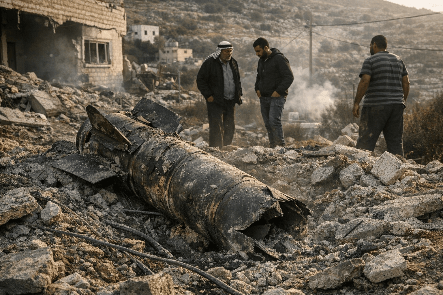 Mysterious Missile Remnant Found in West Bank Village Near Nablus