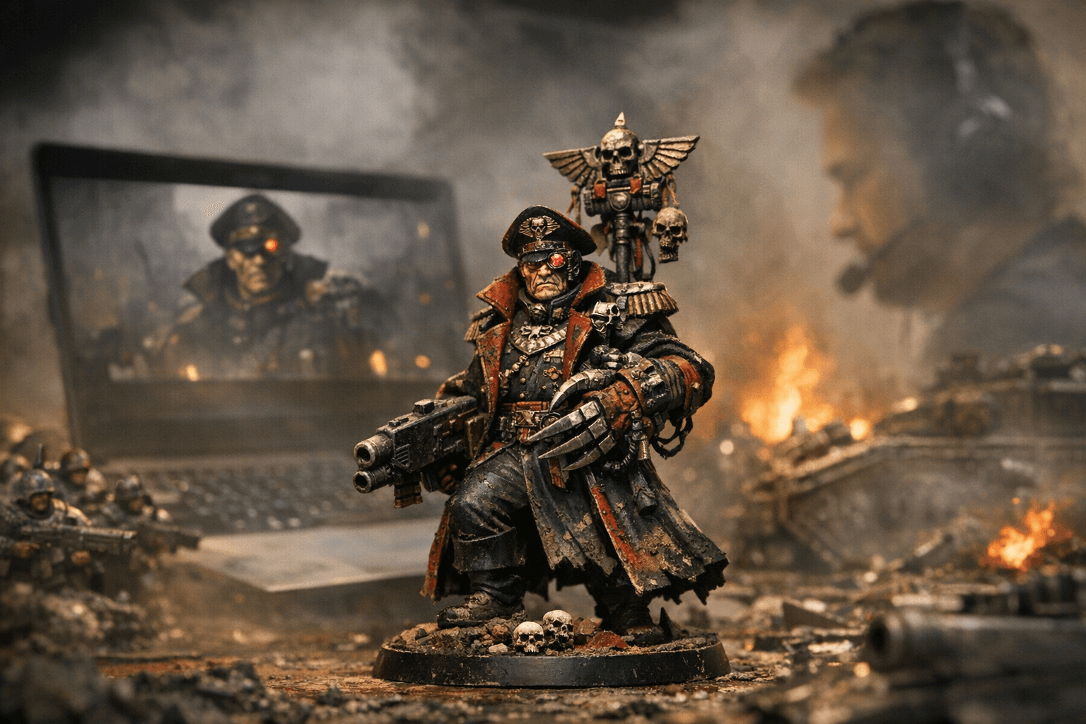 Commissar Yarrick Returns in New Animation, Model Reveal for Armageddon