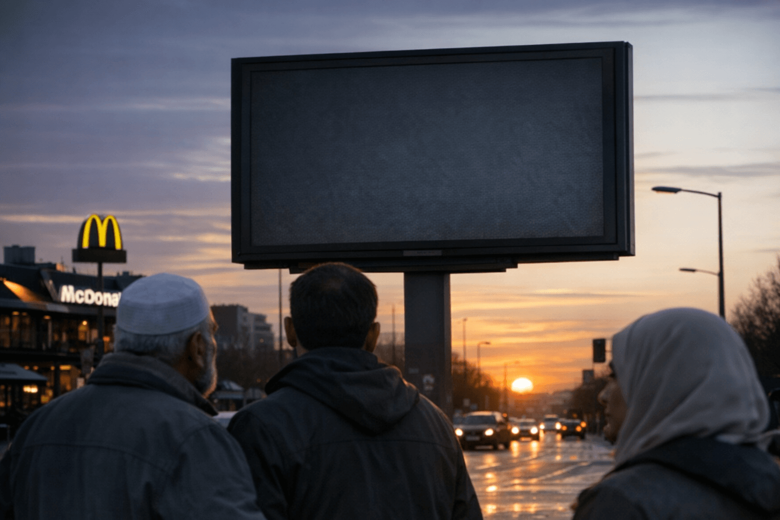 McDonald's Germany Hides Food on Billboards During Ramadan Fasting Hours