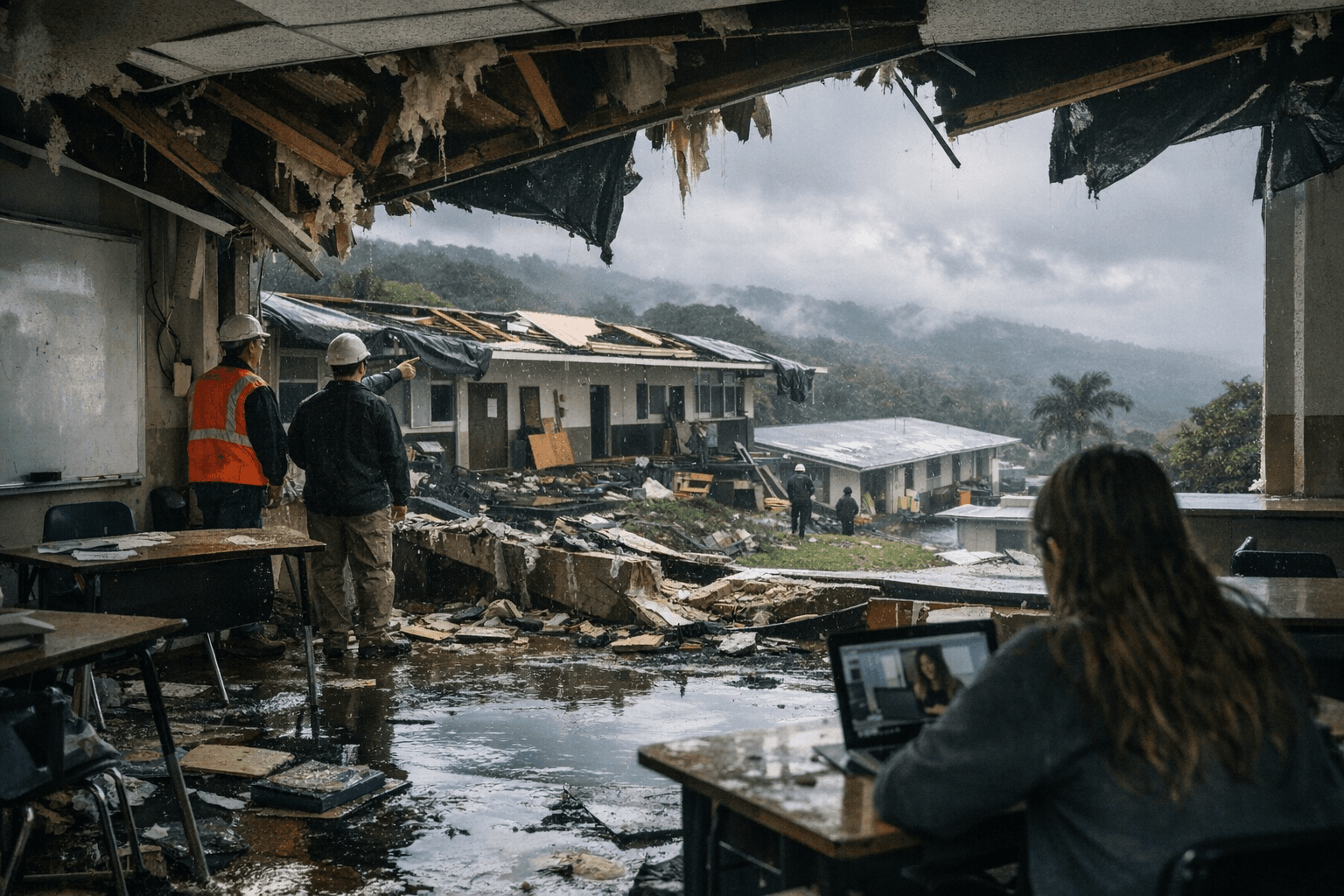 Konawaena High Closes for Storm Repairs, Shifts to Distance Learning
