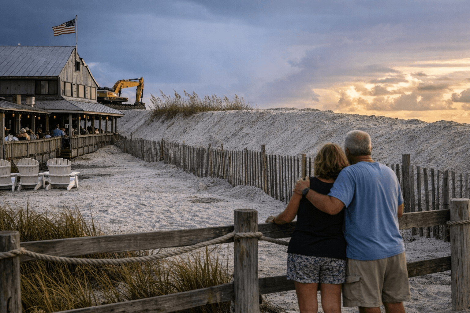 Mucky Duck Restaurant Sues Federal Agencies Over Gulf View-Blocking Dune Barrier