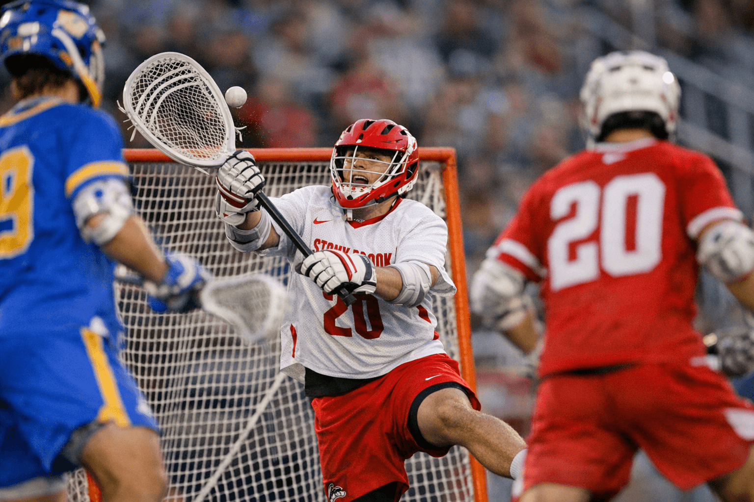 Stony Brook Men's Lacrosse Rallies Past Hofstra 12-7 in Battle of Long Island