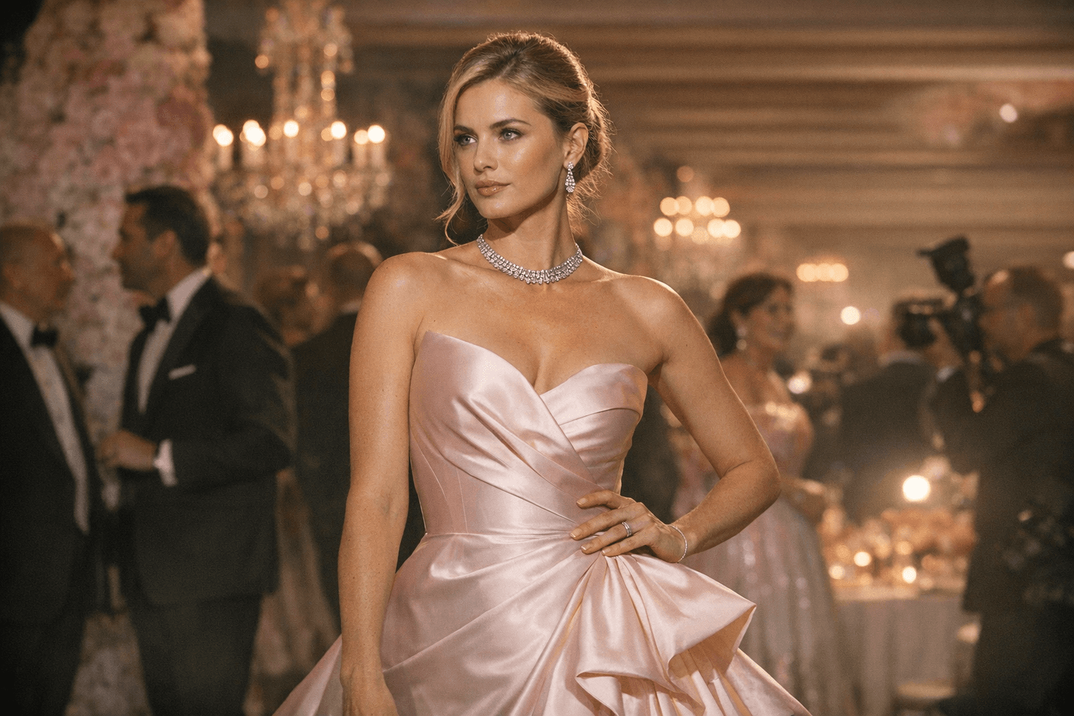 Alexandra Leclerc Stuns in Nina Ricci Gown at Monaco Rose Ball