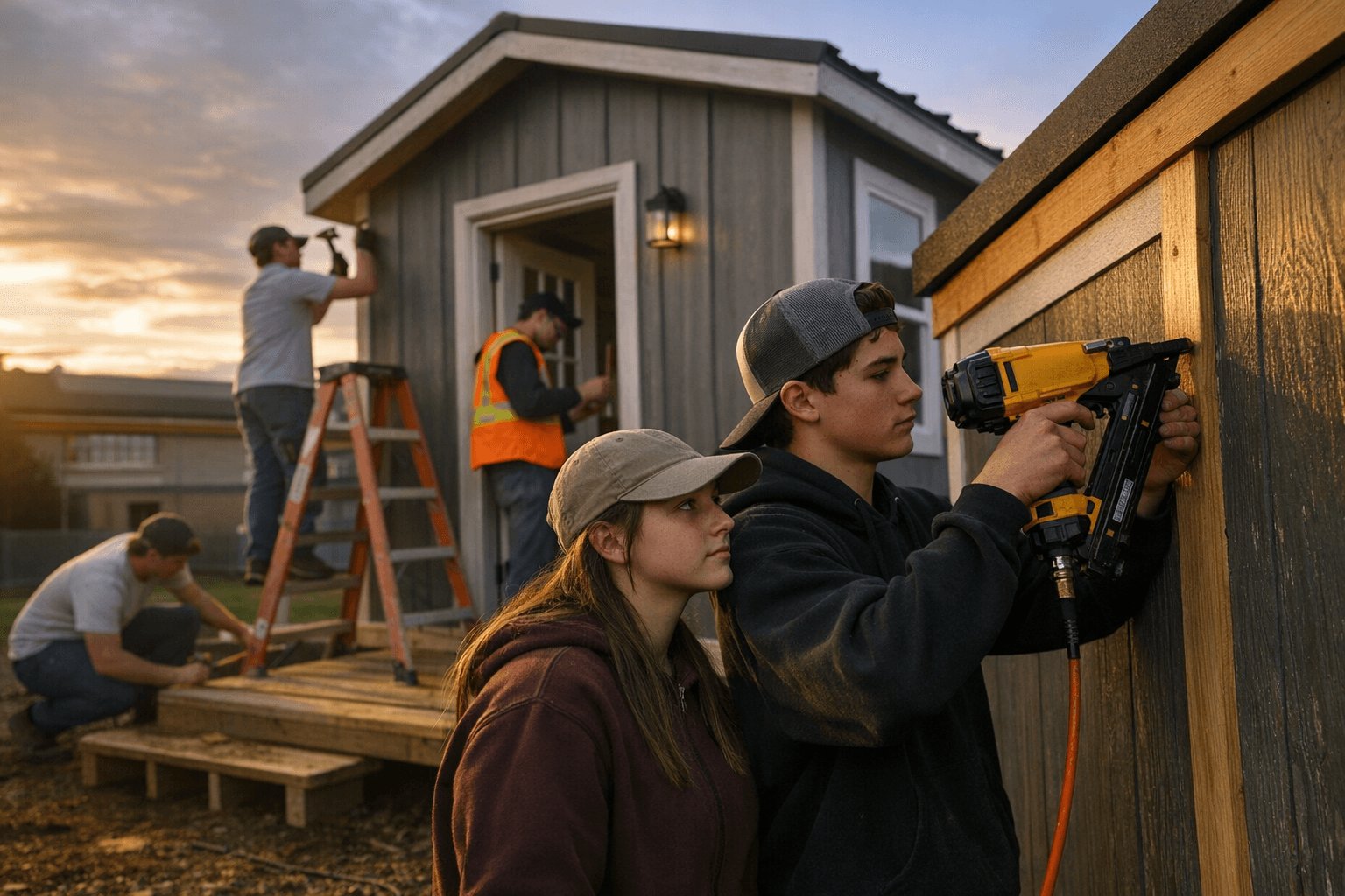 Logan High School Students Build Tiny Home to Teach Life Skills and Independence