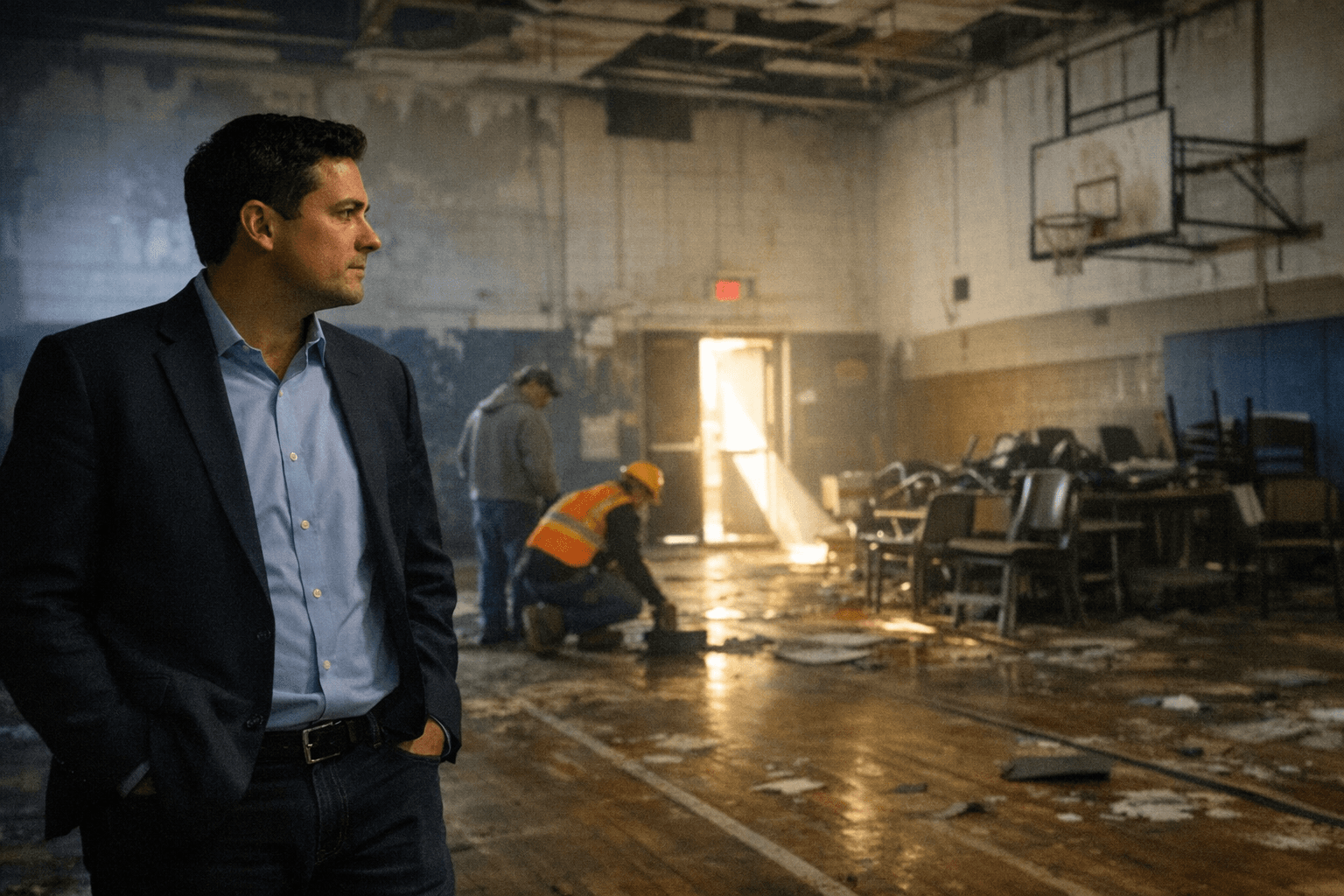 Skoufis Seeks $1.3M to Turn St. Patrick's Gym Into Woodbury Municipal Hub