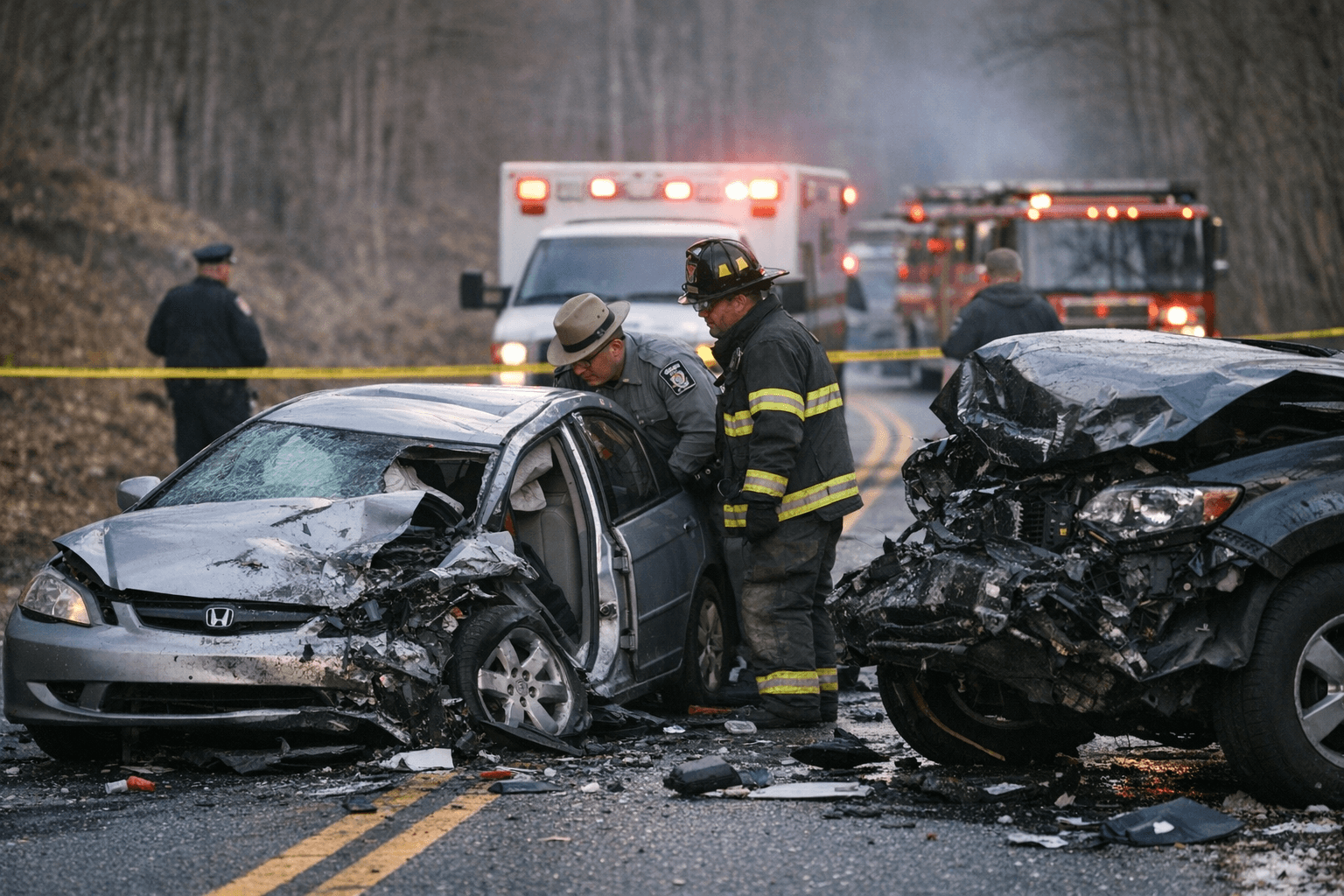 Fatal Head-On Crash Closes Route 42/97 in Deerpark, One Dead