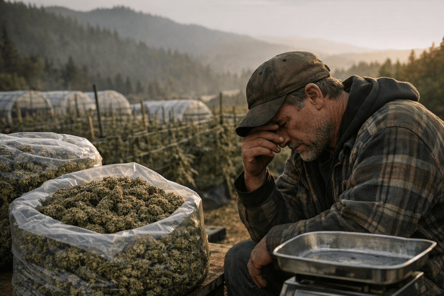 Humboldt Cannabis Farmers Struggle as Wholesale Prices Plunge from $2K to $250 per Pound
