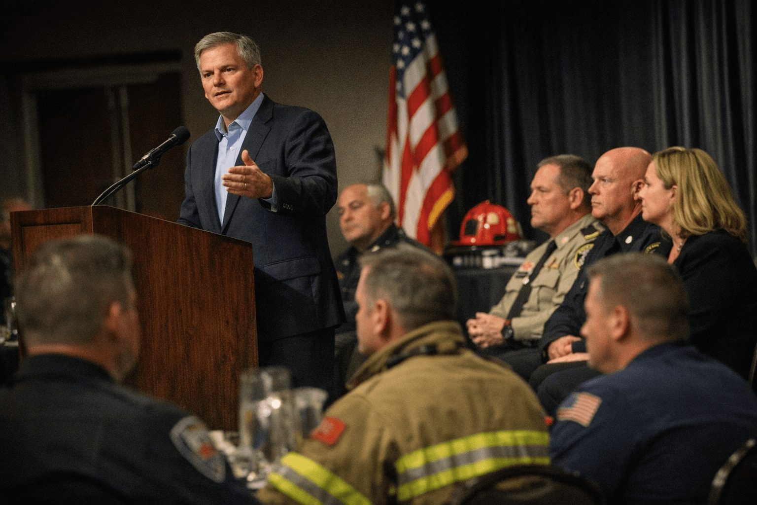 Gov. Stein Joins 200 Club Meeting to Honor Wake County First Responders