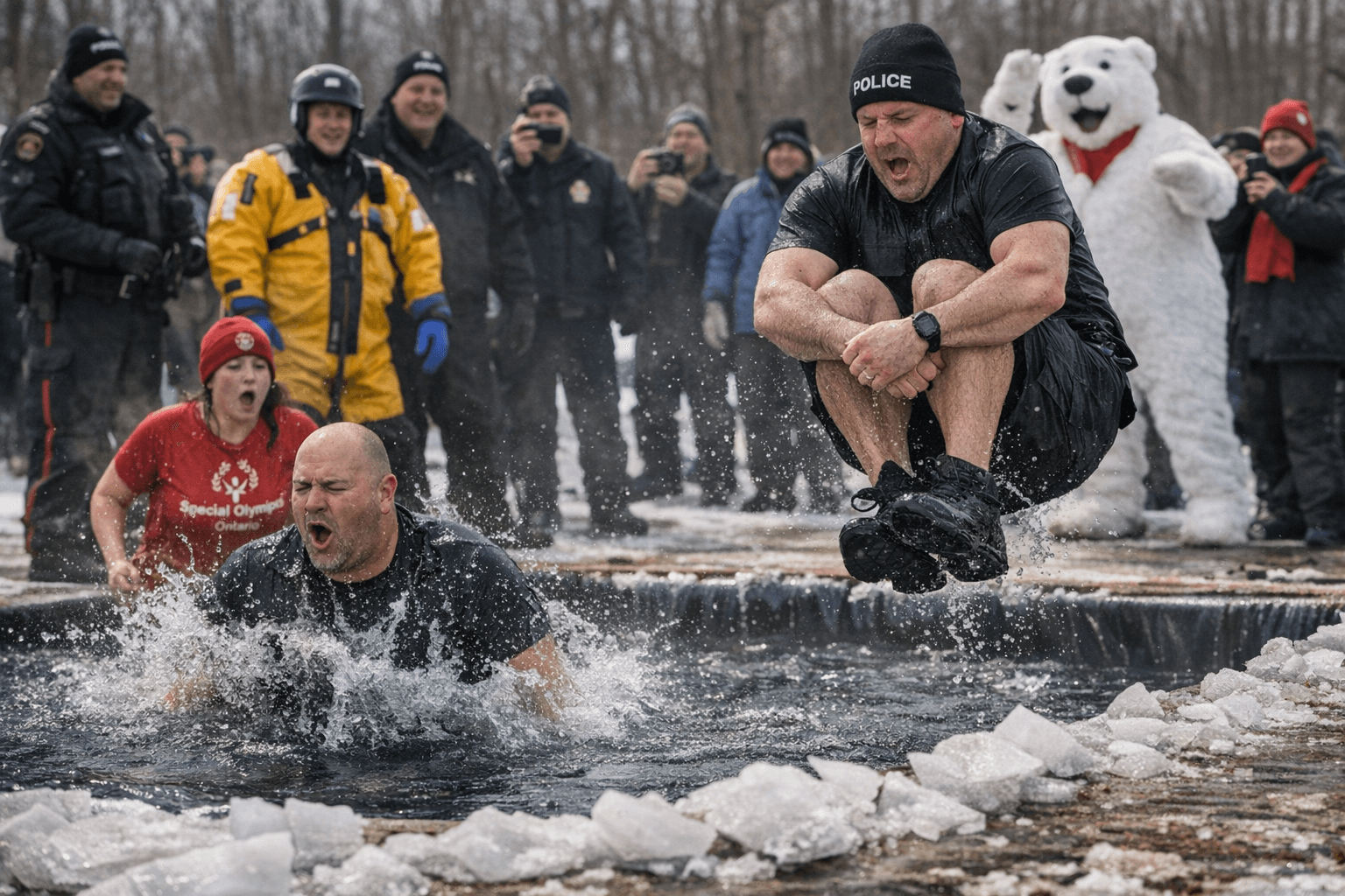 Hamilton Police Host Polar Plunge to Support Special Olympics Ontario Athletes