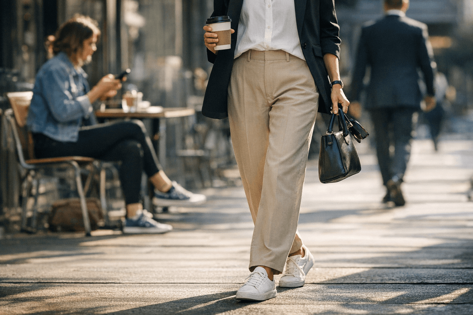 Straight-Leg Trousers Are the Comfortable Middle Ground Your Wardrobe Needs