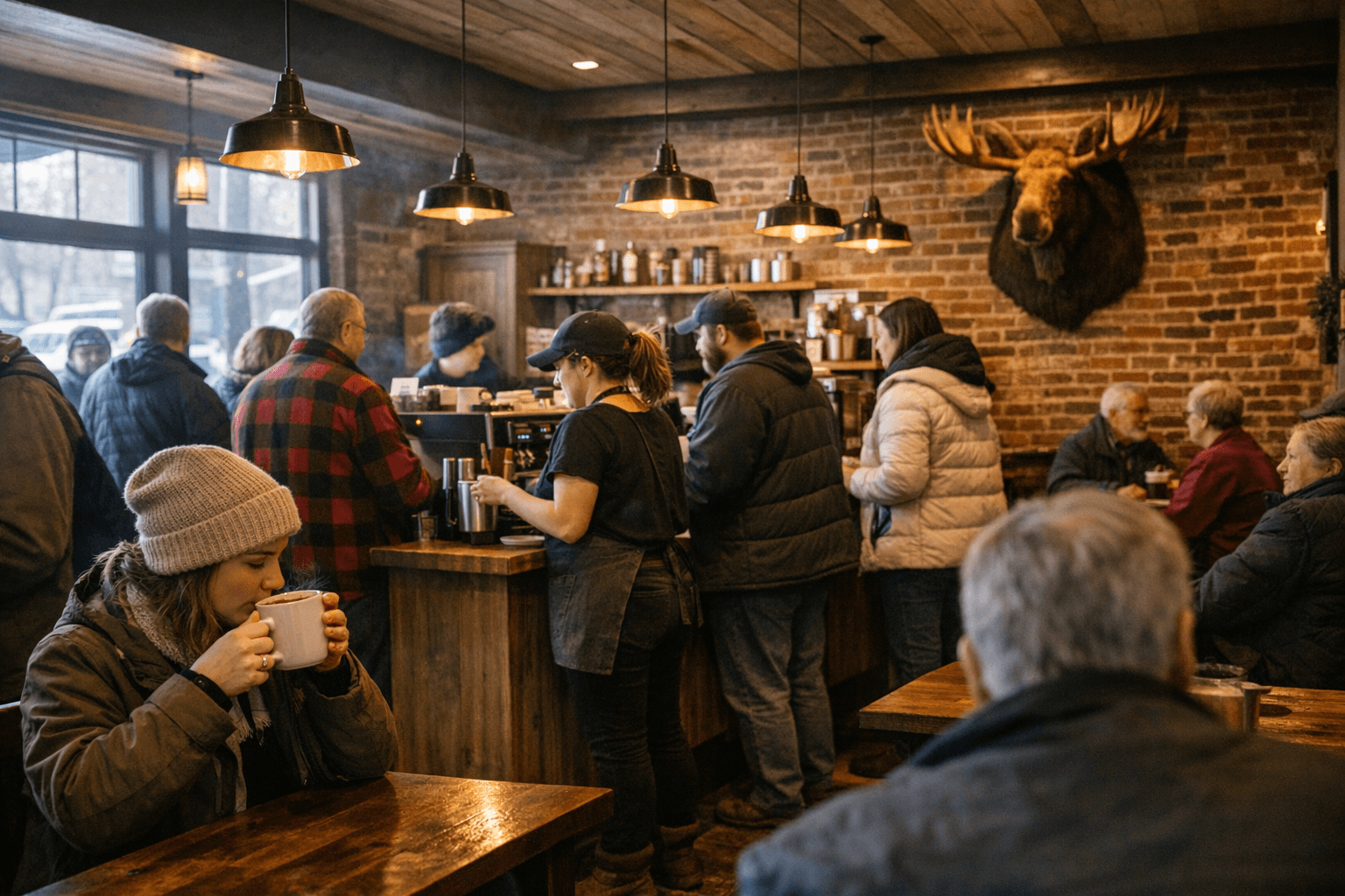 Morning Moose Coffee Opens First Brick-and-Mortar Cafe in Topsham