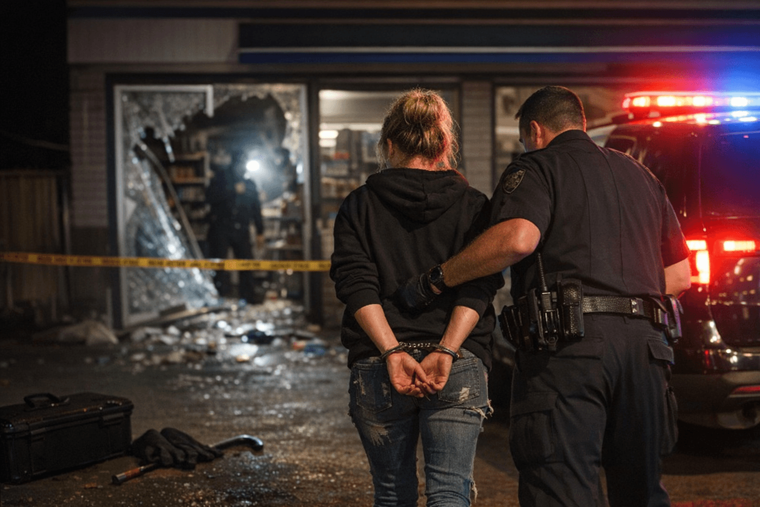 Claremont Woman Arrested After Mini-Mart Burglary, Falsifying Evidence