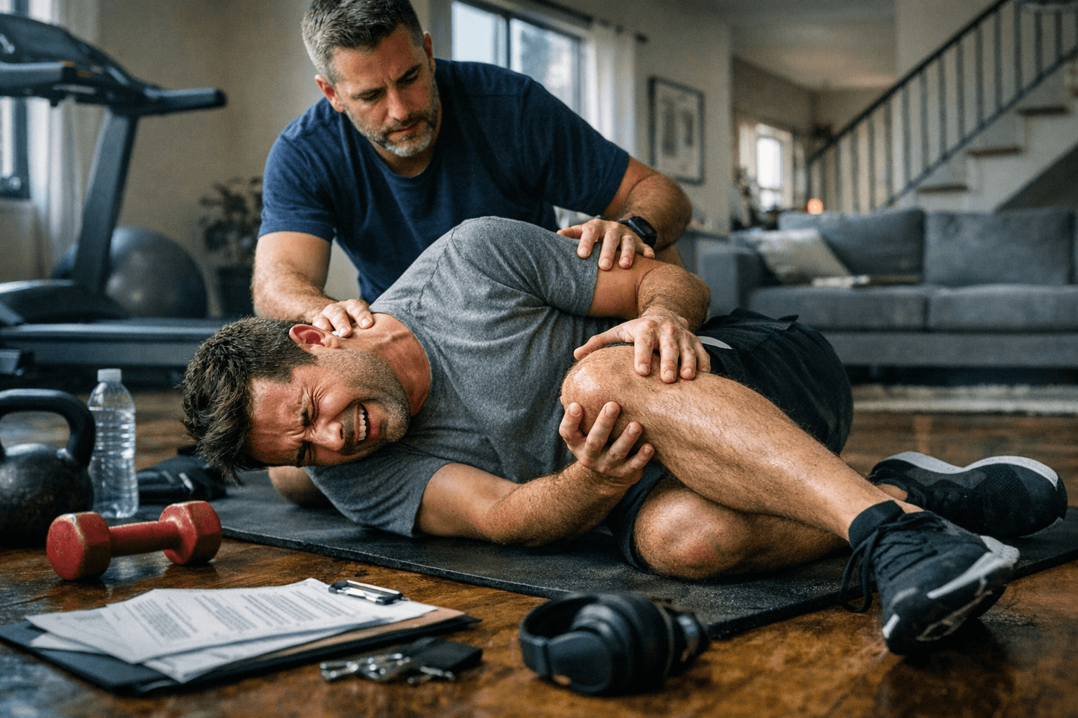 פציעה בבית במהלך אימון: מי נושא באחריות המשפטית?