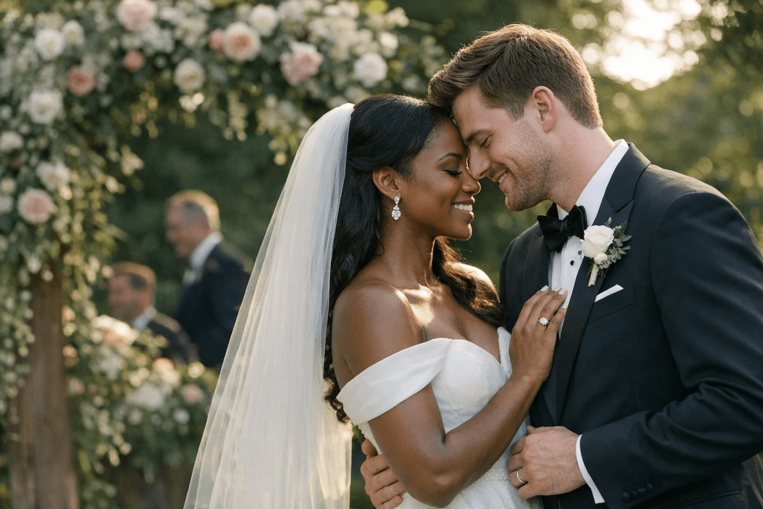 Beauty Creator Kiana Davis Weds College Sweetheart Brady Driggs in Soft Garden North Carolina Ceremony