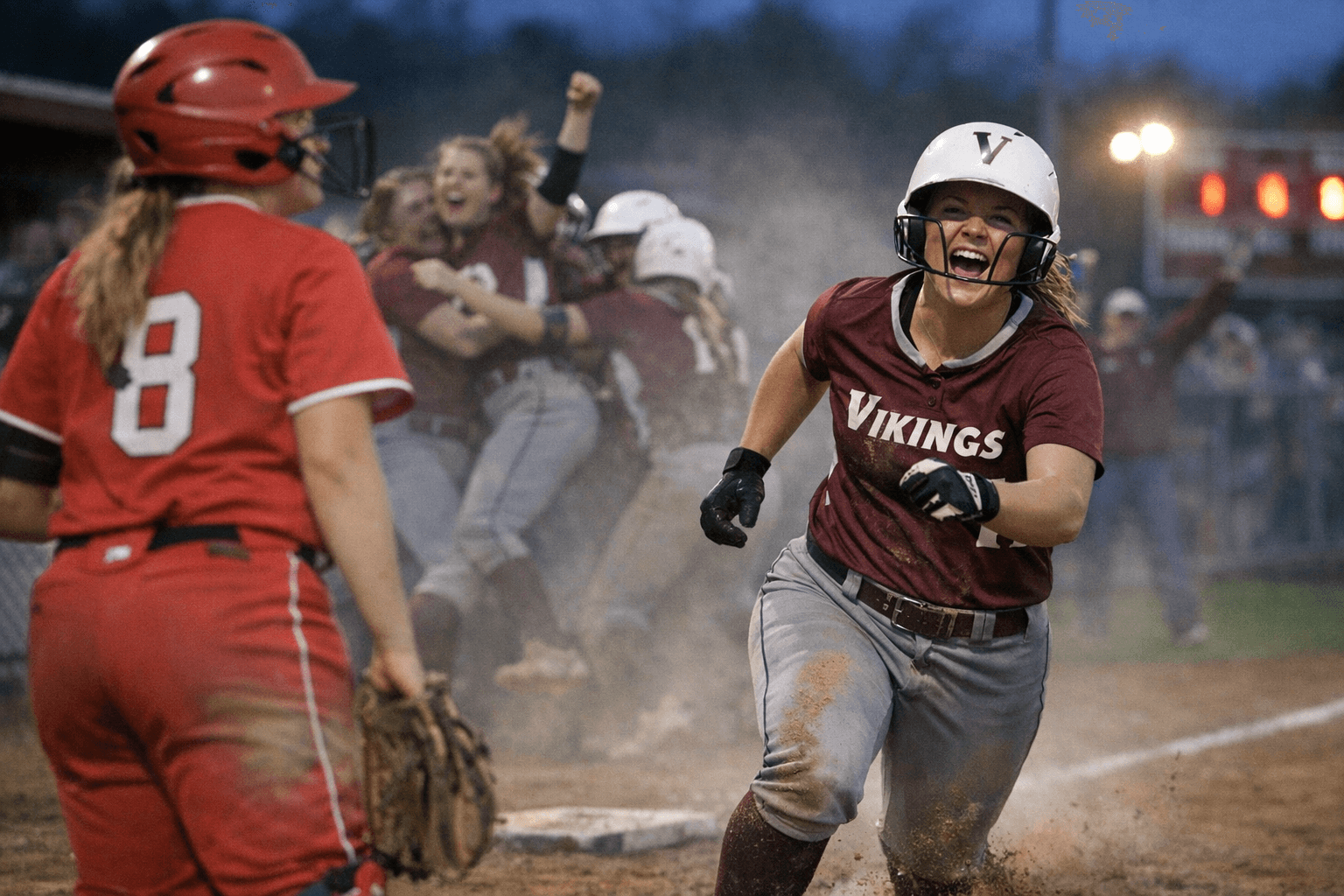 Vikings Softball Opens Season With 12-9 Home Victory Over Trimble