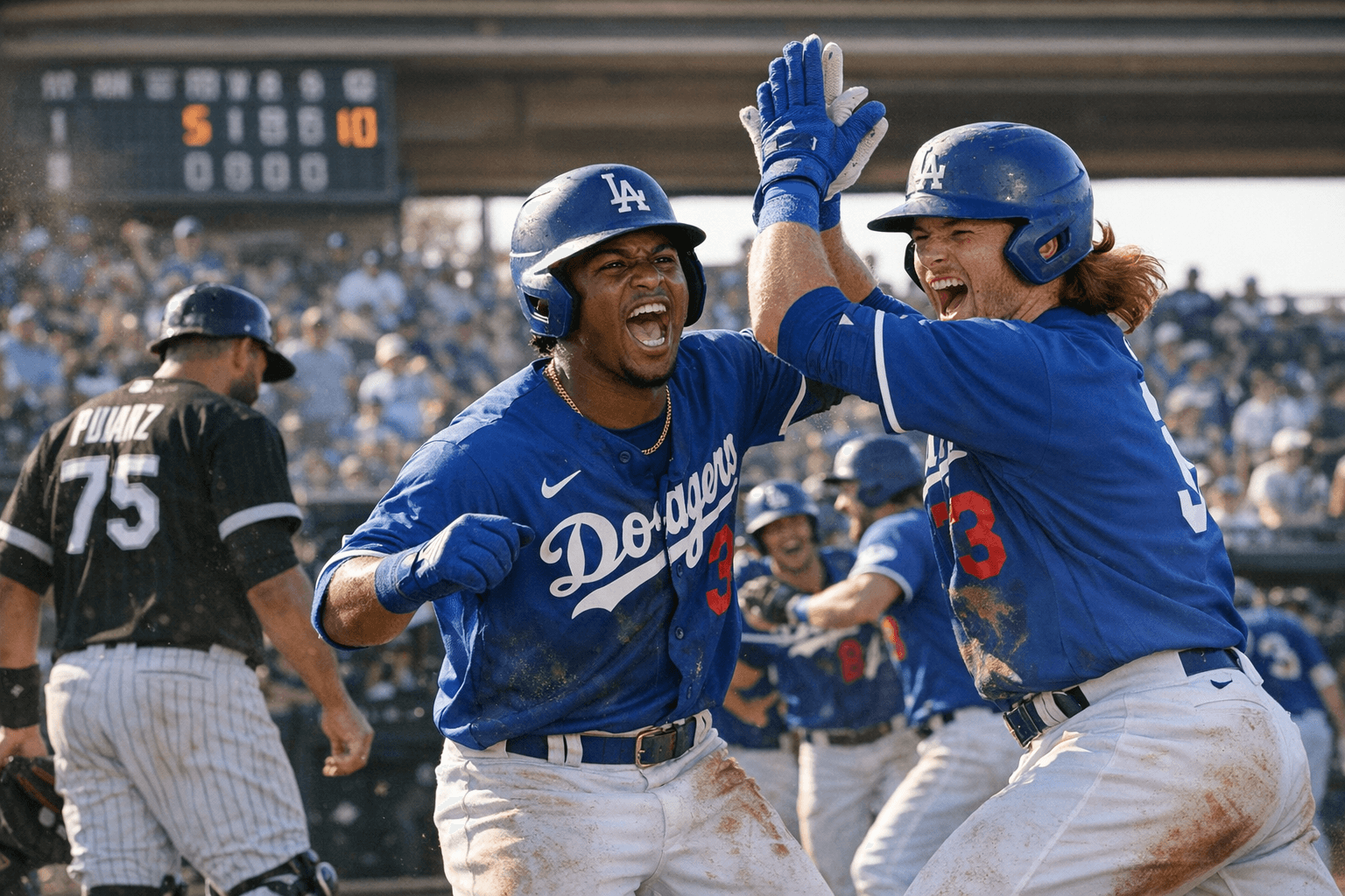 Dodgers Prospects Edge White Sox 11-10 in Spring Breakout Thriller
