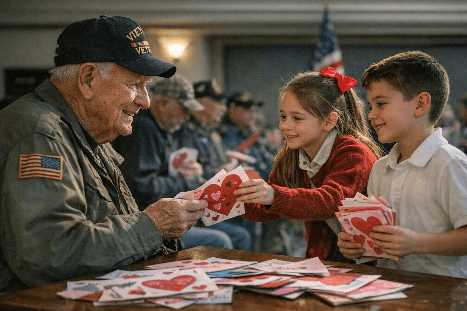 Students Honor Veterans With Valentine's Day Cards, Earning Congressional Recognition